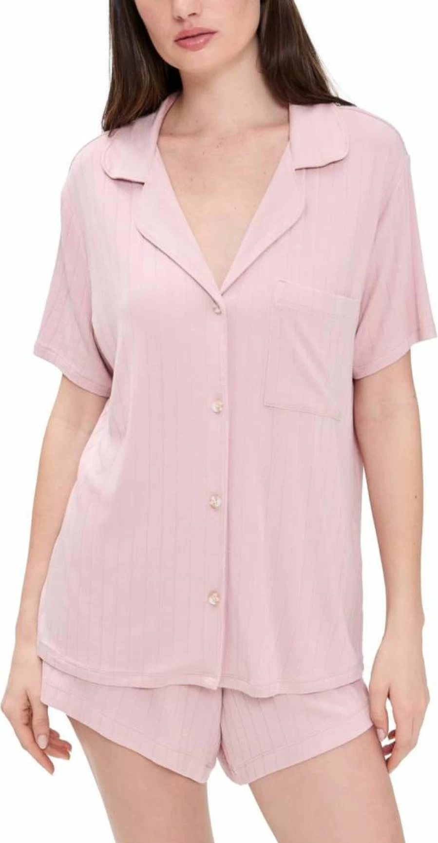 Eberjey Women's Gisele Rib Relaxed Shorts Pajama Set - Comfortable Sleepwear for Women