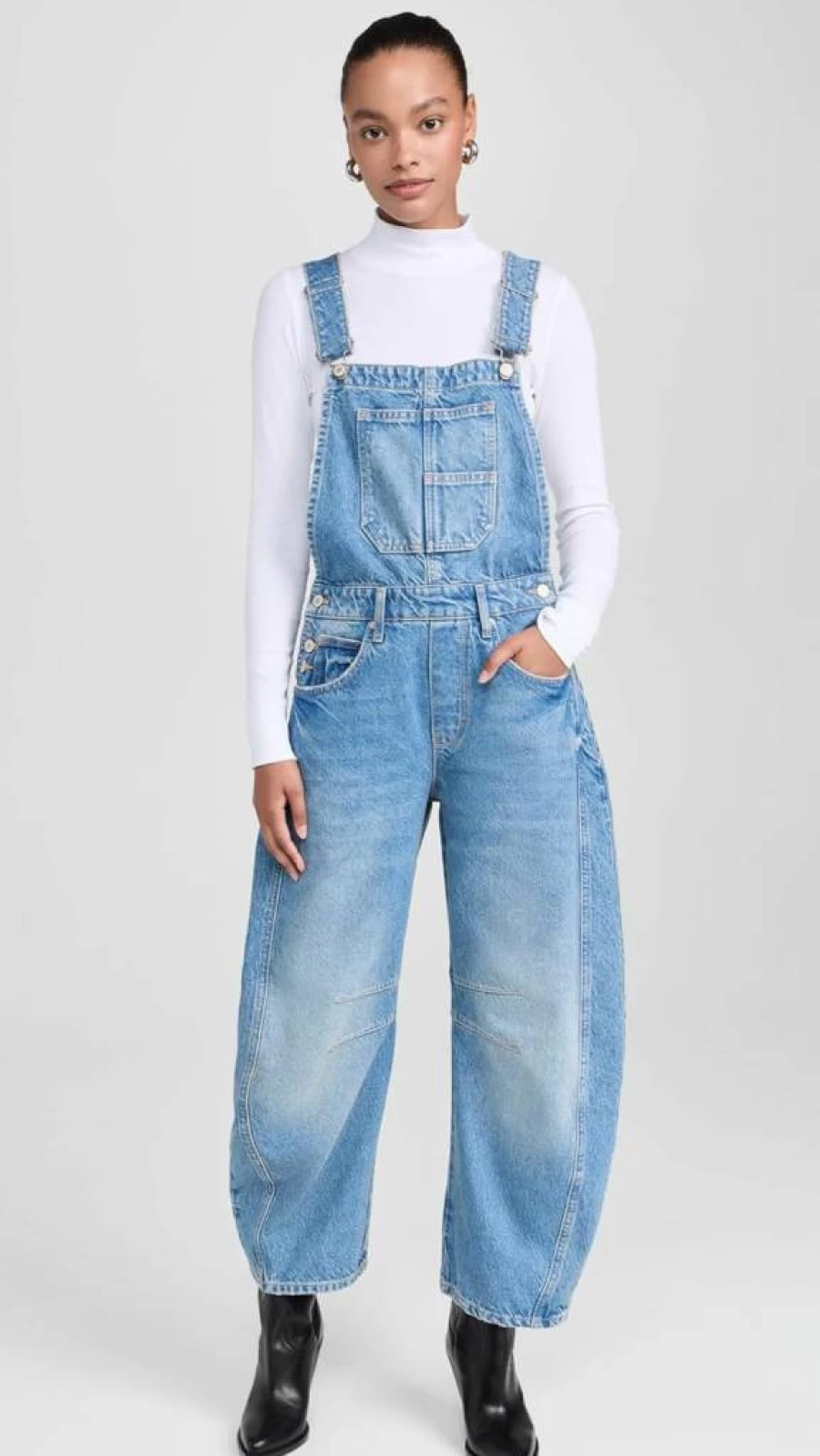Free Women's Lucky You Denim Overalls by Free People - Stylish & Comfortable Jumpsuit for Everyday Wear
