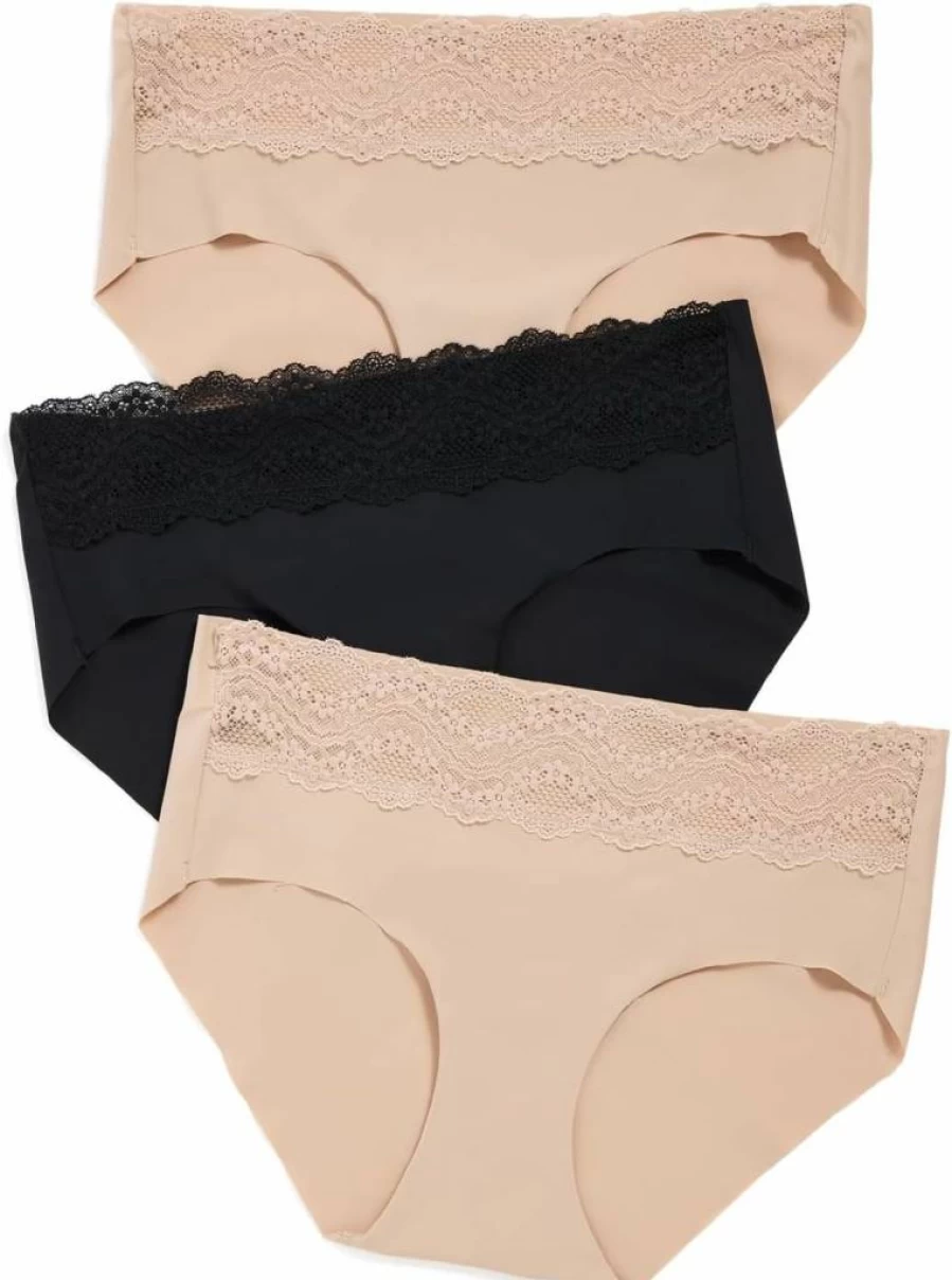 b.tempt'd Women's B Bare Hipster Panty 3-Pack - Soft Comfortable Underwear Multipack