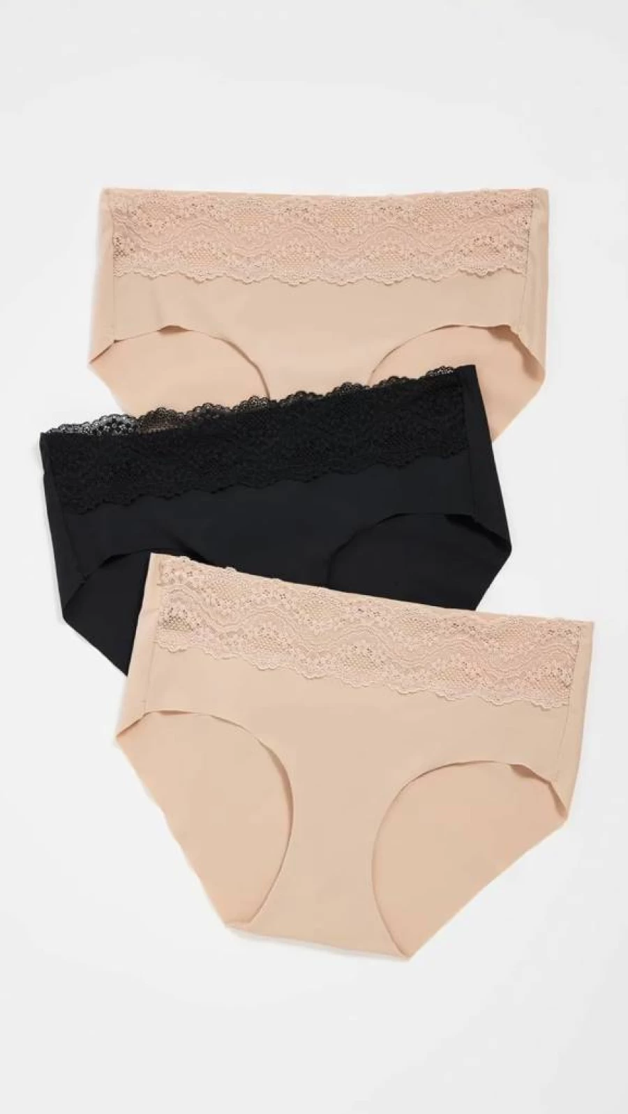 b.tempt'd Women's B Bare Hipster Panty 3-Pack - Soft Comfortable Underwear Multipack