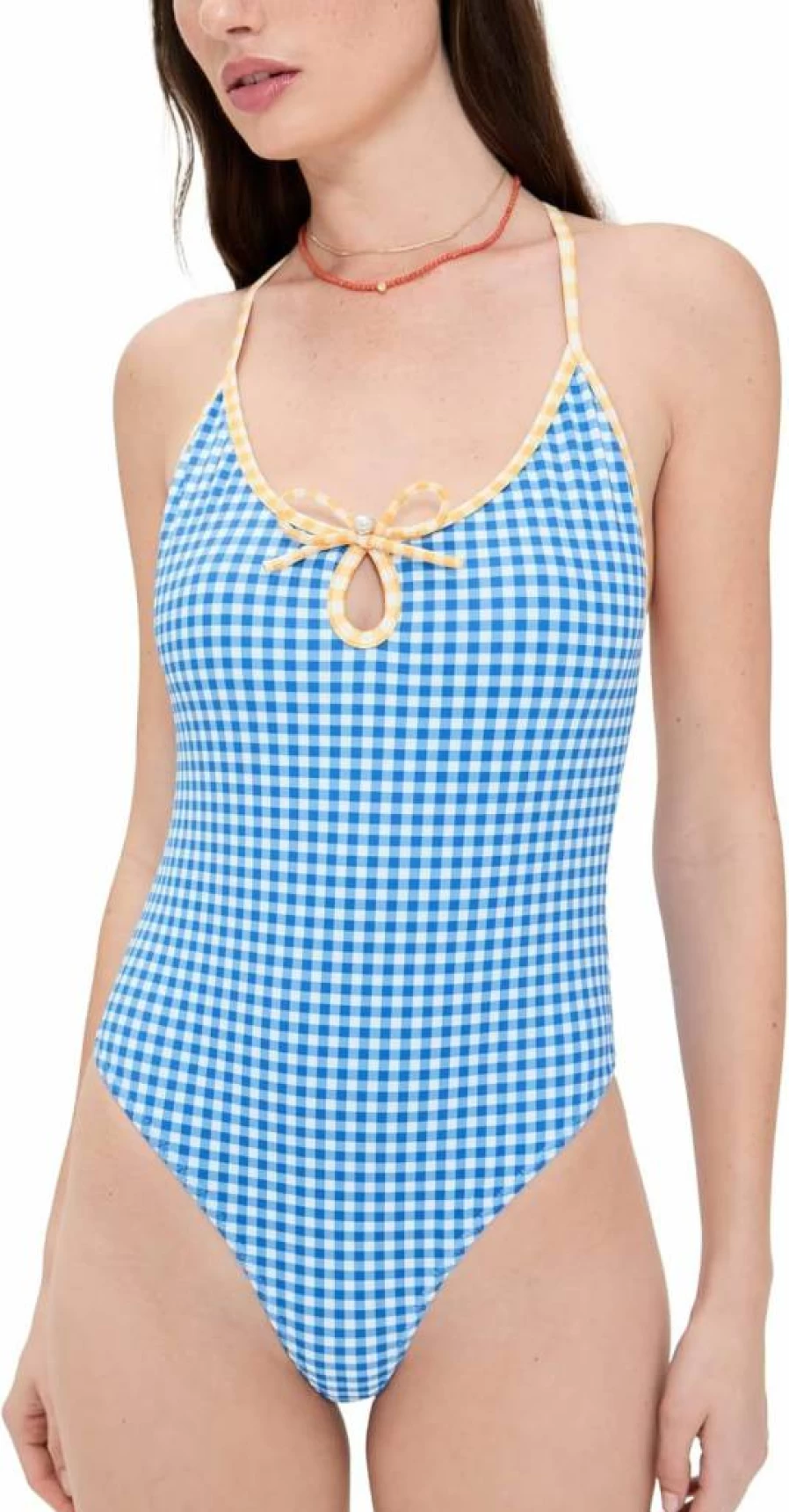 Caroline Constas Women's Gillian Keyhole One Piece Swimsuit
