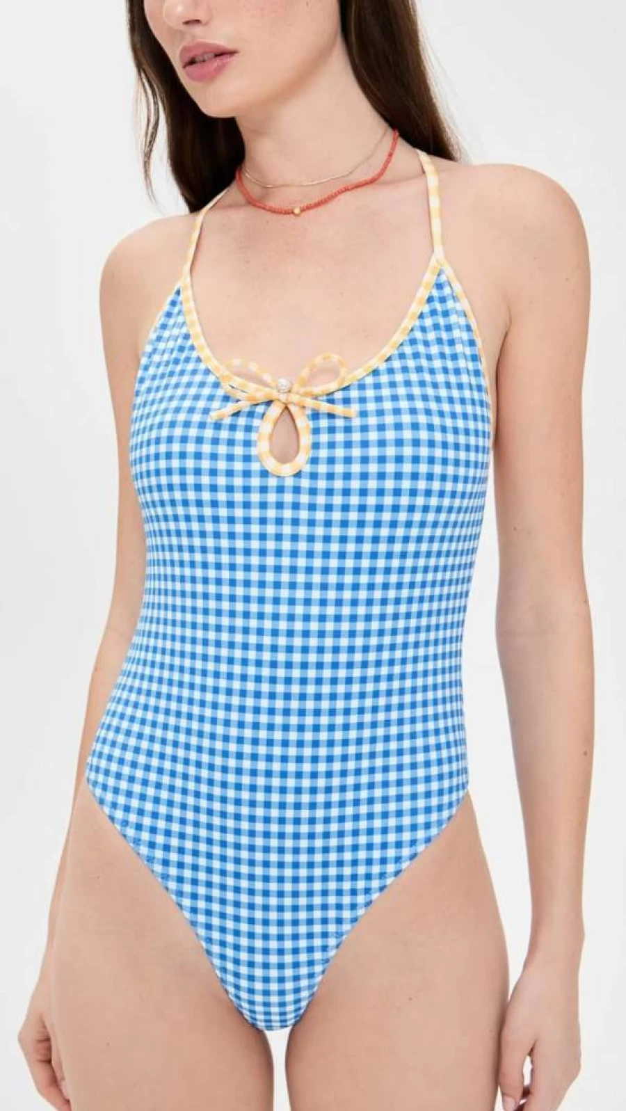 Caroline Constas Women's Gillian Keyhole One Piece Swimsuit