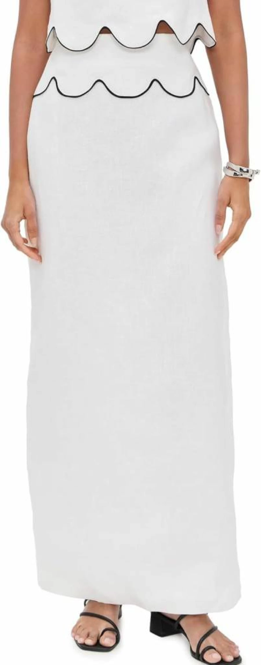 Ancora Women's Gloomy Skirt - Stylish and Comfortable A-Line Midi Skirt for Casual Wear