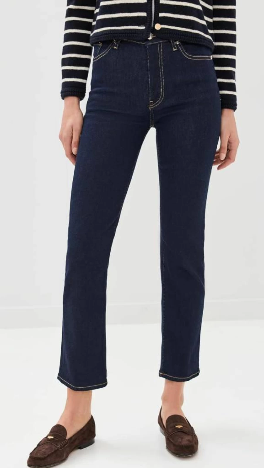 FRAME Women's Sleek Straight Leg Jeans - High-Quality Denim for a Stylish Fit
