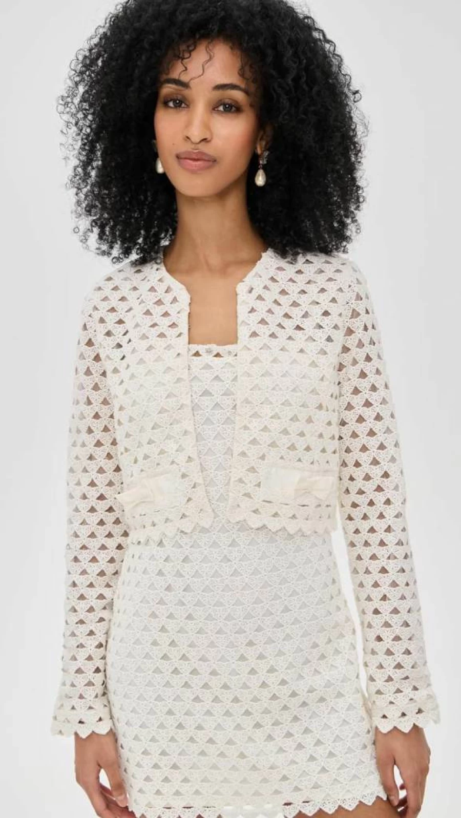 LOVESHACKFANCY Women's Alaya Jacket - Boho Chic Outerwear for Women
