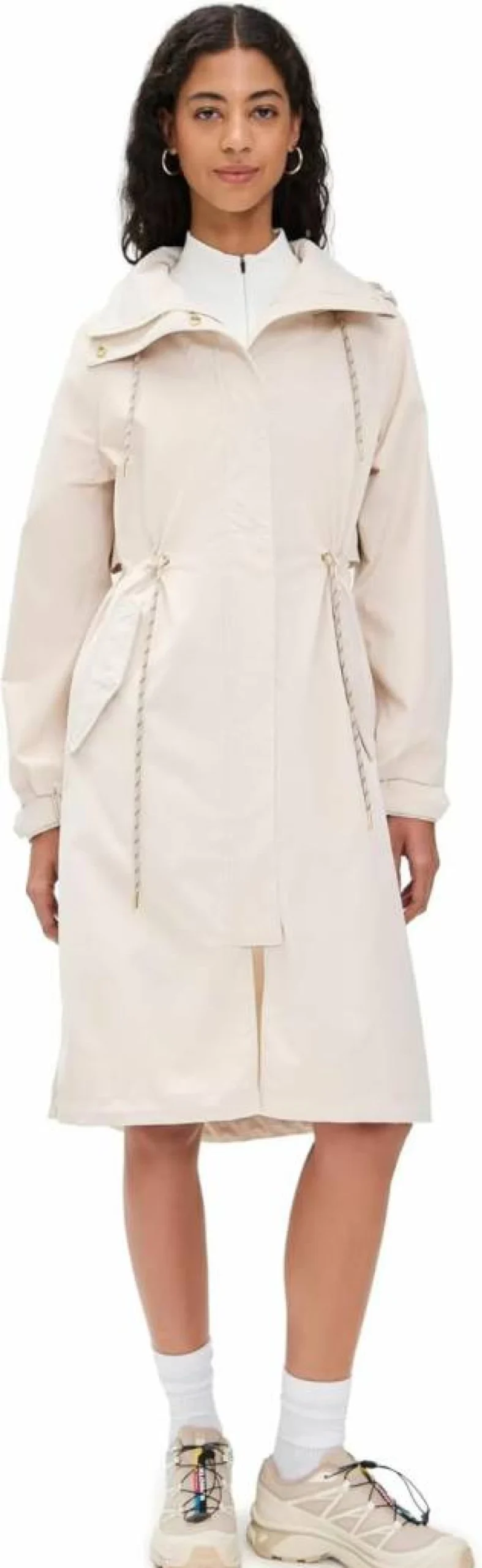 Varley Women's Tybalt Waterproof Long Rain Parka Coat for Outdoor Weather Protection