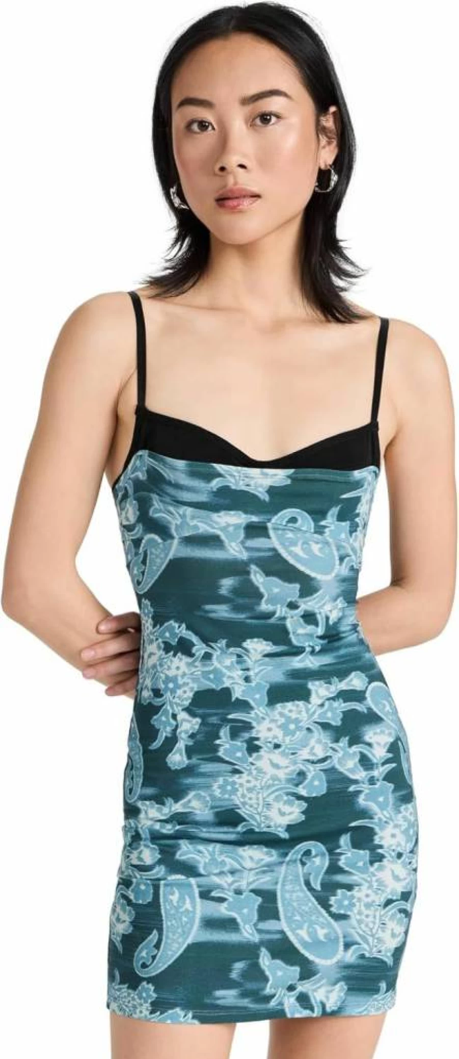 Miaou Women's Paola Dress - Stylish Floral Print Summer Dress with Ruffles