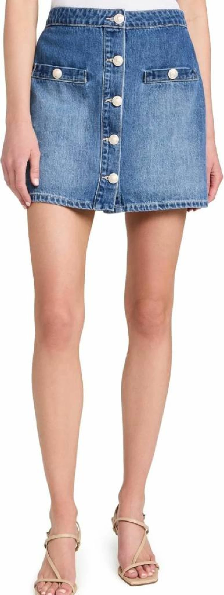 L'AGENCE Women's Kris Mini Skirt | High-Quality Designer Denim Skirt | Fashionable & Stylish
