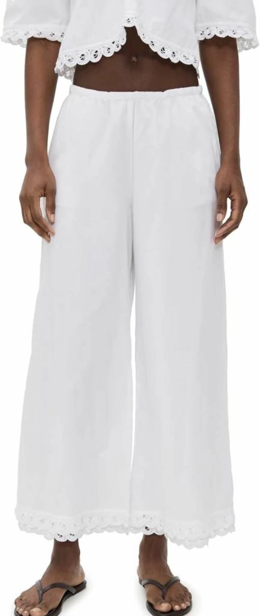 Malene Birger Women's Luisa High-Waisted Tailored Pants - Elegant Office Trousers with Classic Fit