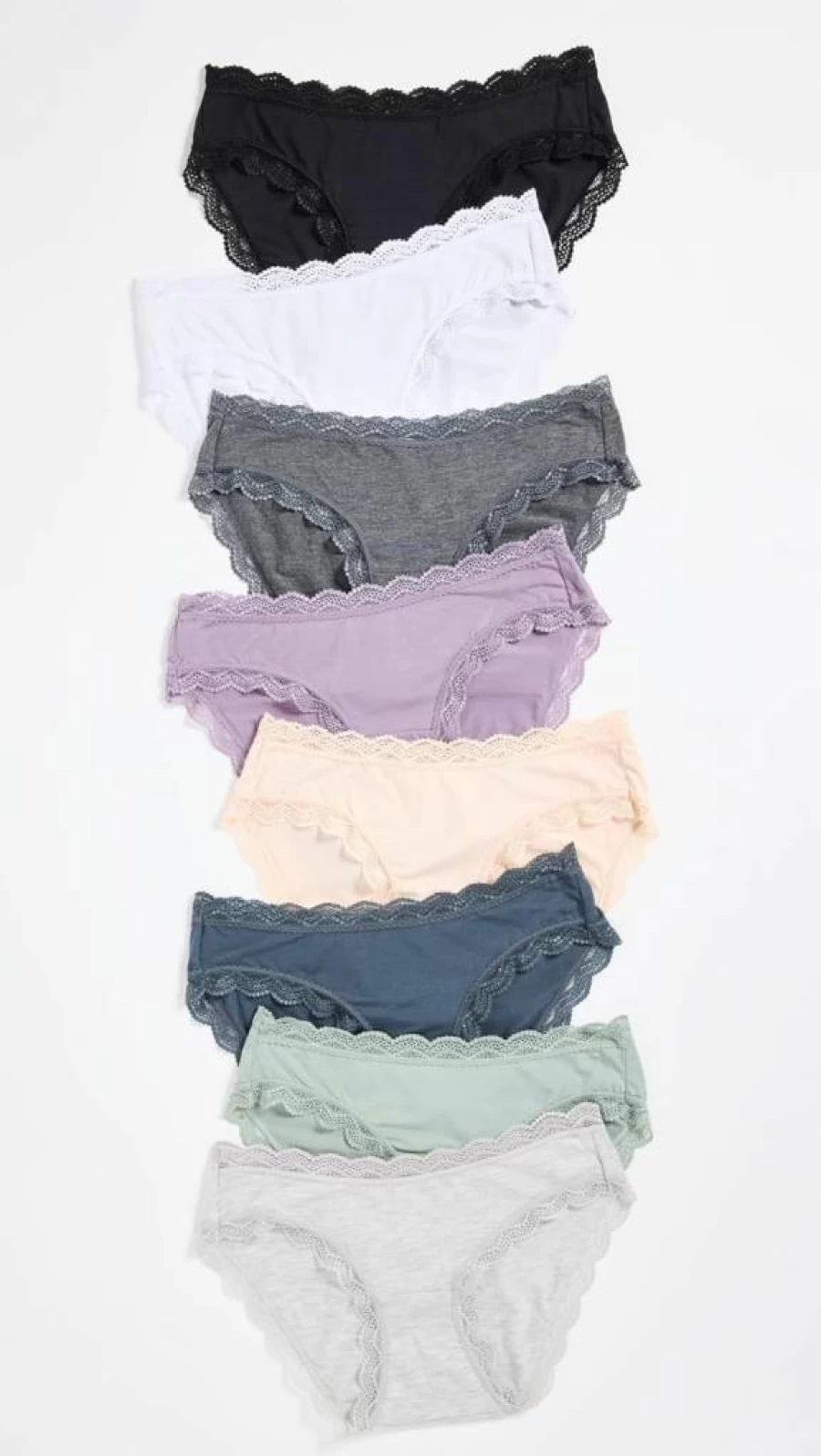 Stripe & Stare Women's Soft Cotton 8-Pack Knickers | Breathable & Comfortable Underwear