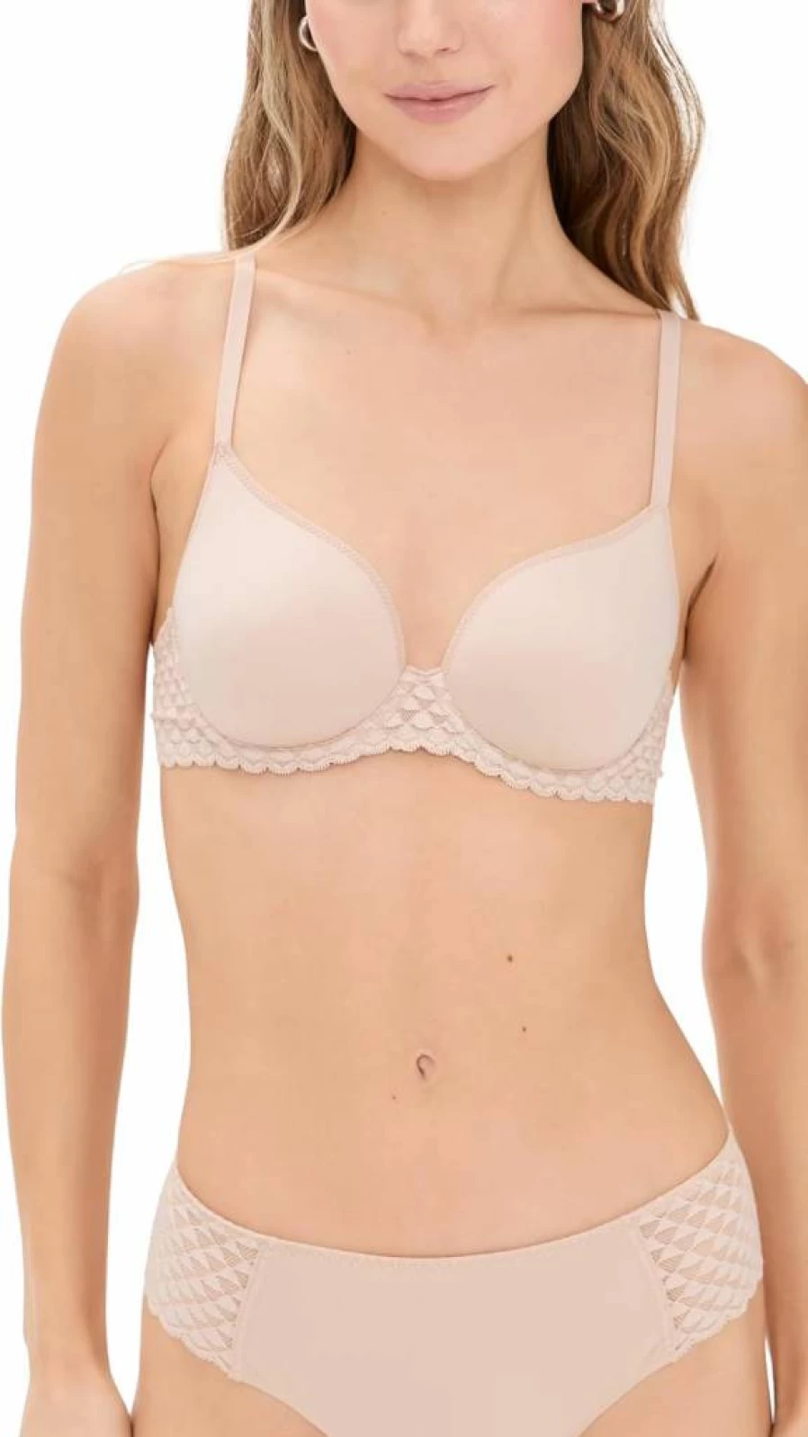 Simone Perele Women's Subtile 3D Plunge Bra - Supportive Lace Underwire Bra for Comfort & Lift