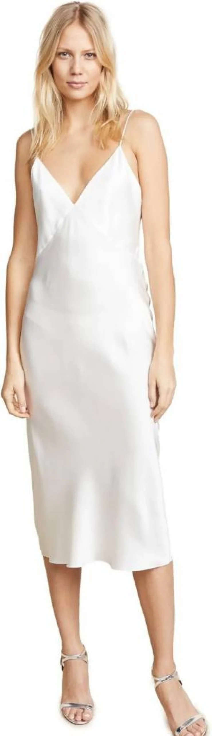 Olivia Von Halle Issa Ivory Silk Slip Dress for Women - Luxury Lingerie & Nightwear