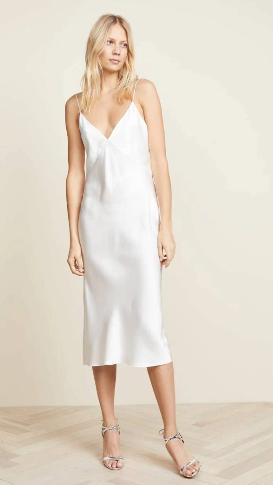 Olivia Von Halle Issa Ivory Silk Slip Dress for Women - Luxury Lingerie & Nightwear