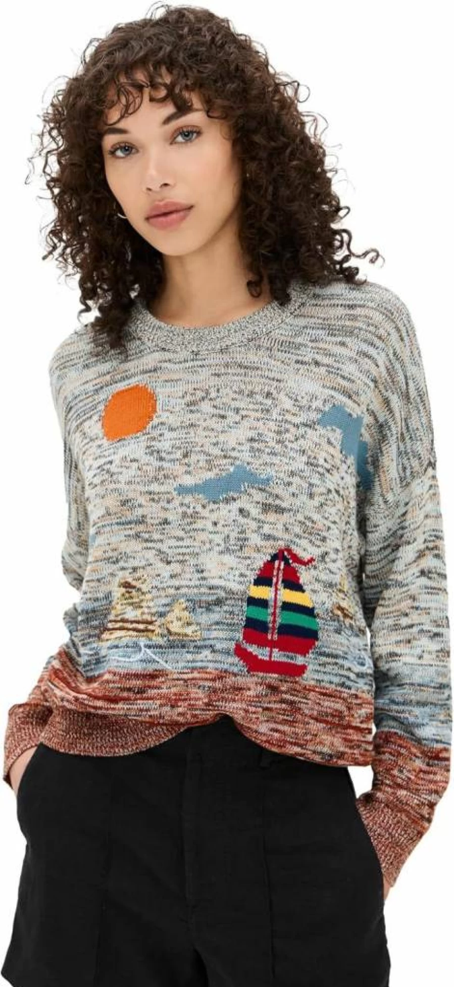 The Great Women's Boating Pullover Sweater – Premium Knitwear for Sailing & Casual Wear