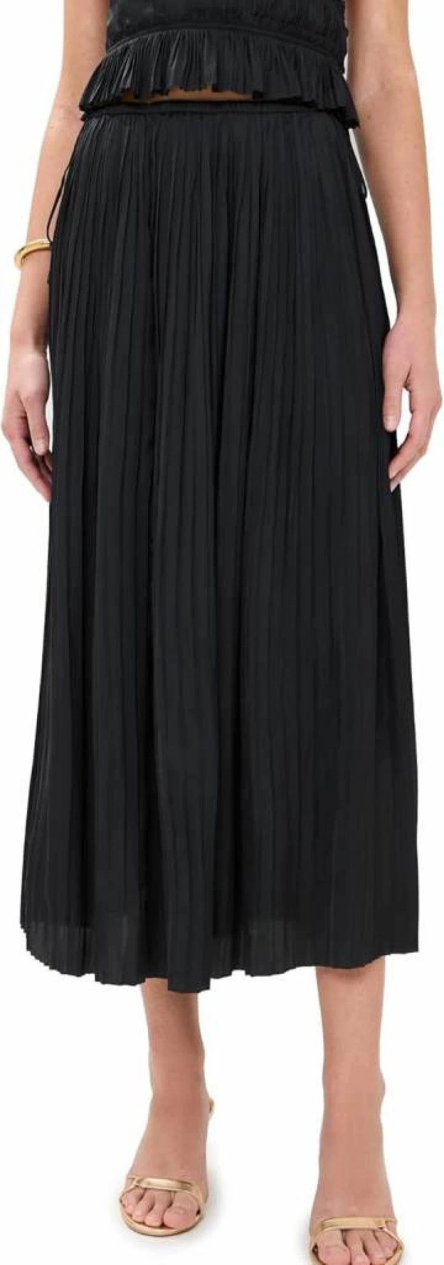 Ulla Johnson Women's Ineze Skirt - Floral Printed Midi Skirt - Boho Chic Style