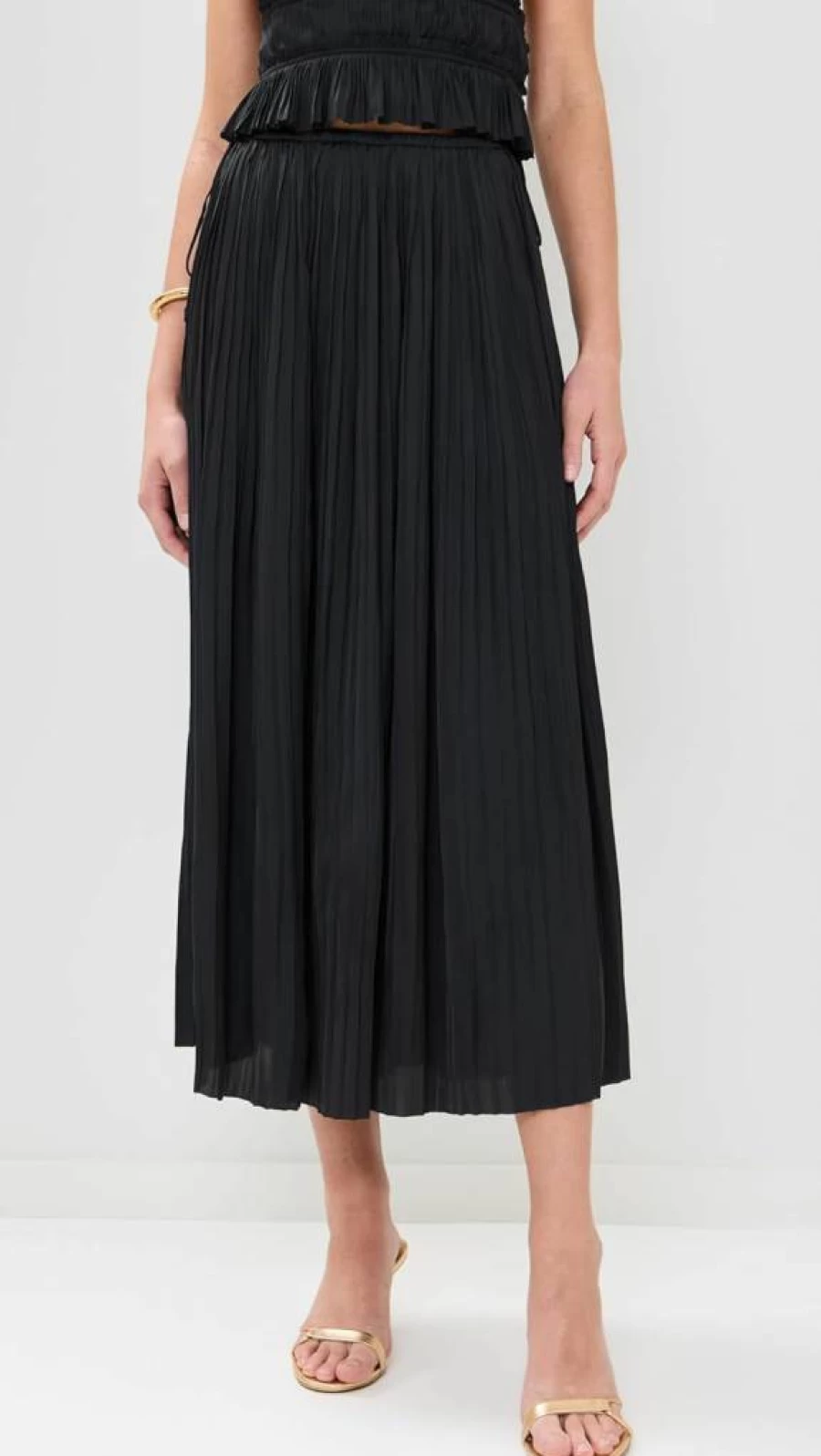 Ulla Johnson Women's Ineze Skirt - Floral Printed Midi Skirt - Boho Chic Style