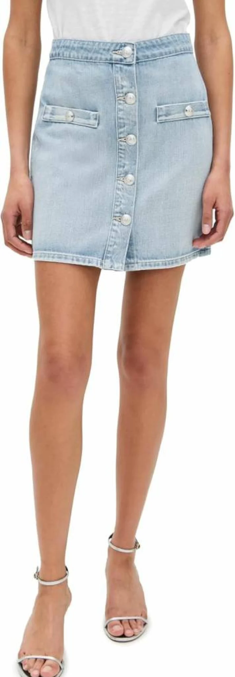 L'AGENCE Women's Kris Mini Skirt with Button Front | Stylish & Fashionable