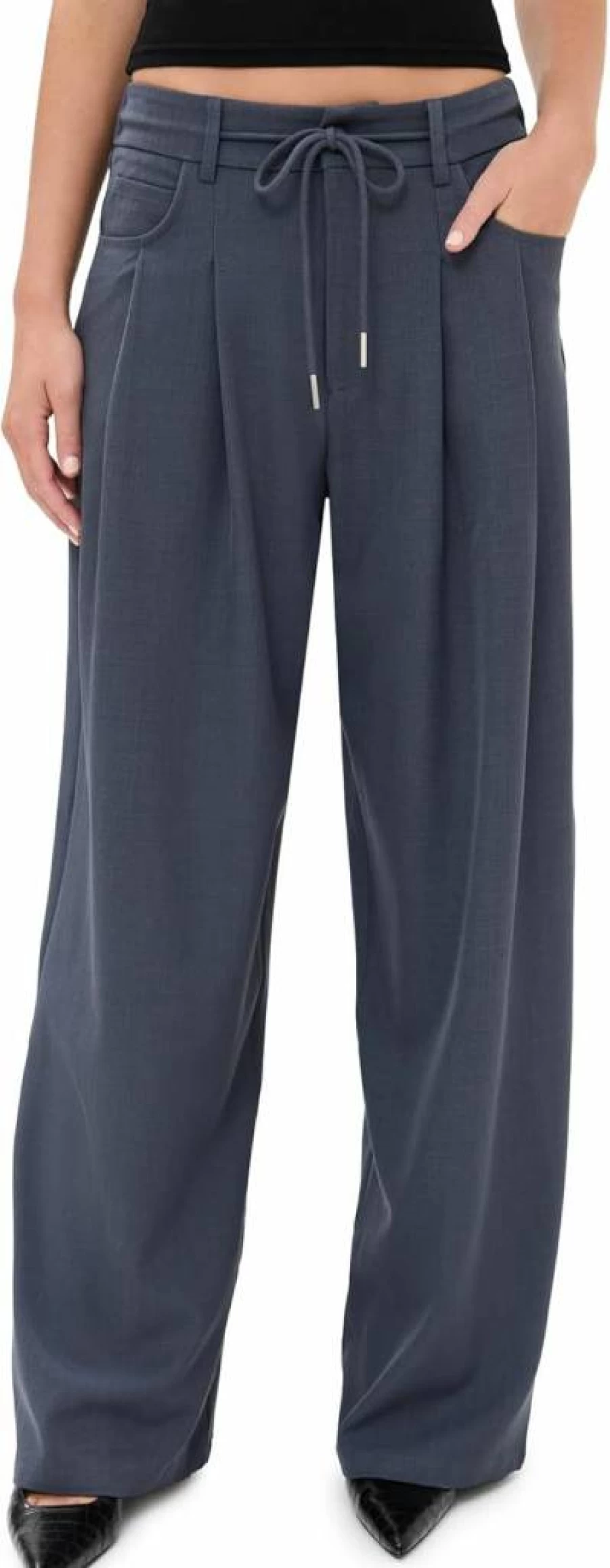 Lioness Women's Slouch Tie-Up Pants - Stylish High-Waisted Casual Trousers for Women