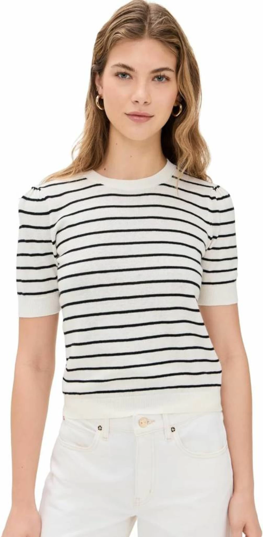 FRAME Women's The Gathered Sweater - Soft Knit Pullover for Women