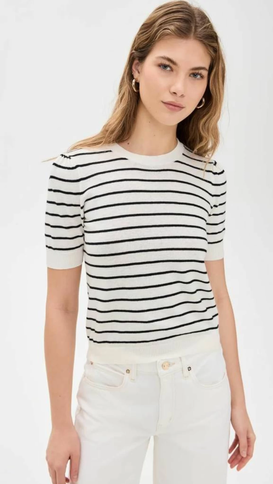 FRAME Women's The Gathered Sweater - Soft Knit Pullover for Women