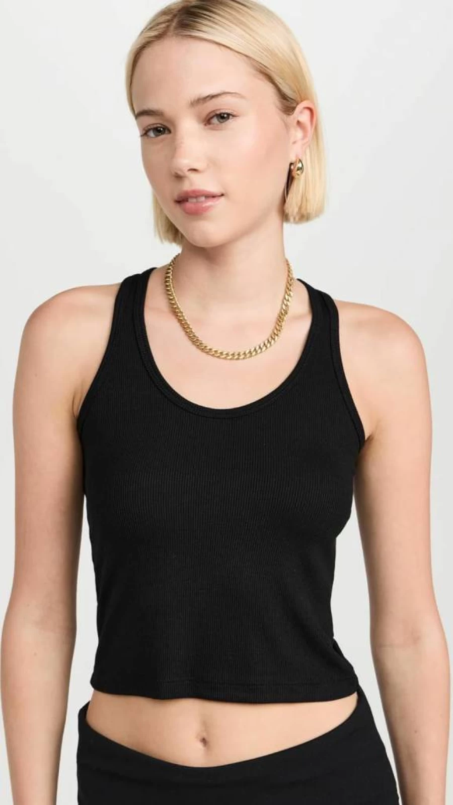 SPLITS59 Women's Ashby Rib Crop Top - Soft Stretch Ribbed Fabric for Comfort & Style