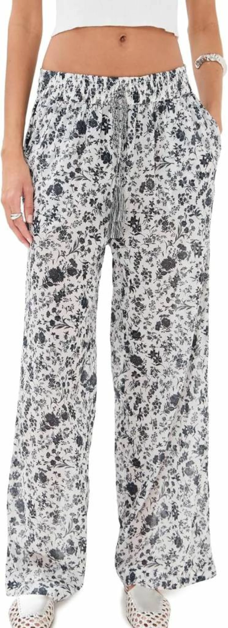Ulla Johnson Azra Wide Leg Pants for Women - Boho Chic Beach Coverup & Casual Trousers