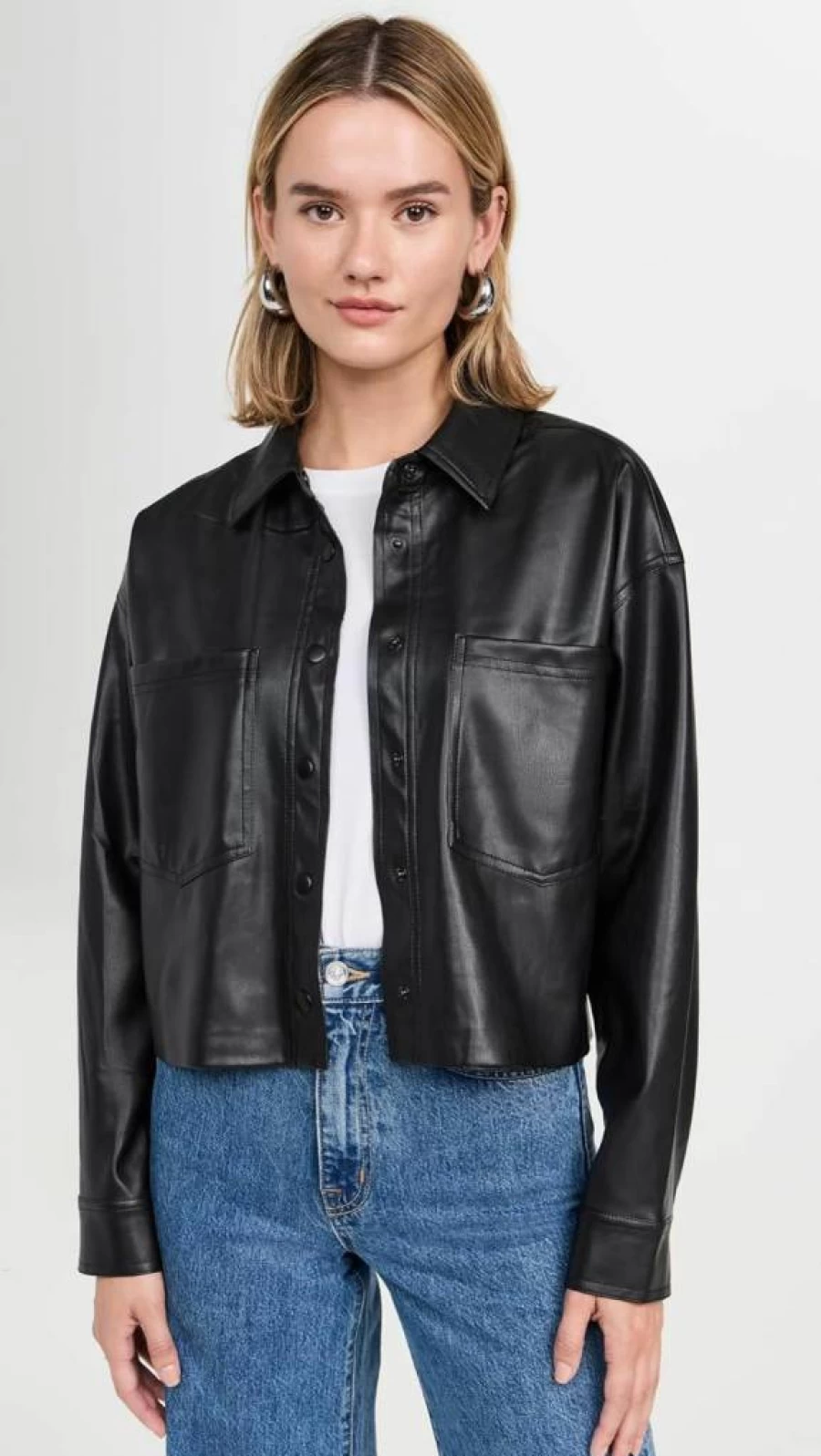 Z SUPPLY Women's Faux Leather Jacket - Stylish All-Day Comfort & Versatile Outerwear