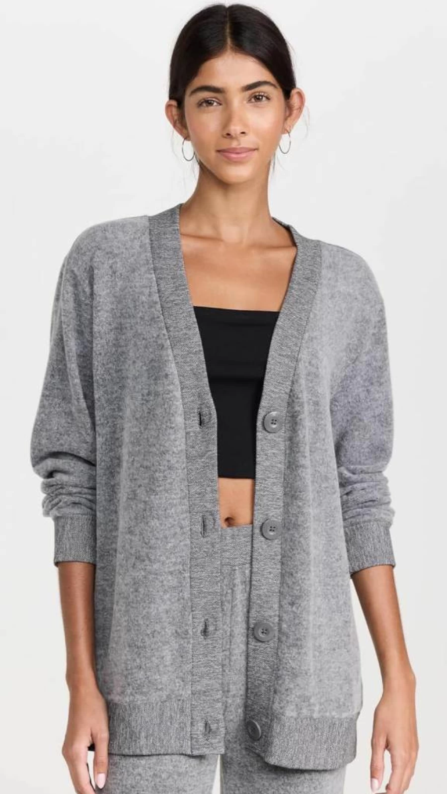 Z SUPPLY Women's Pamelia Open Front Cardigan Sweater Casual Long Sleeve Knit Top