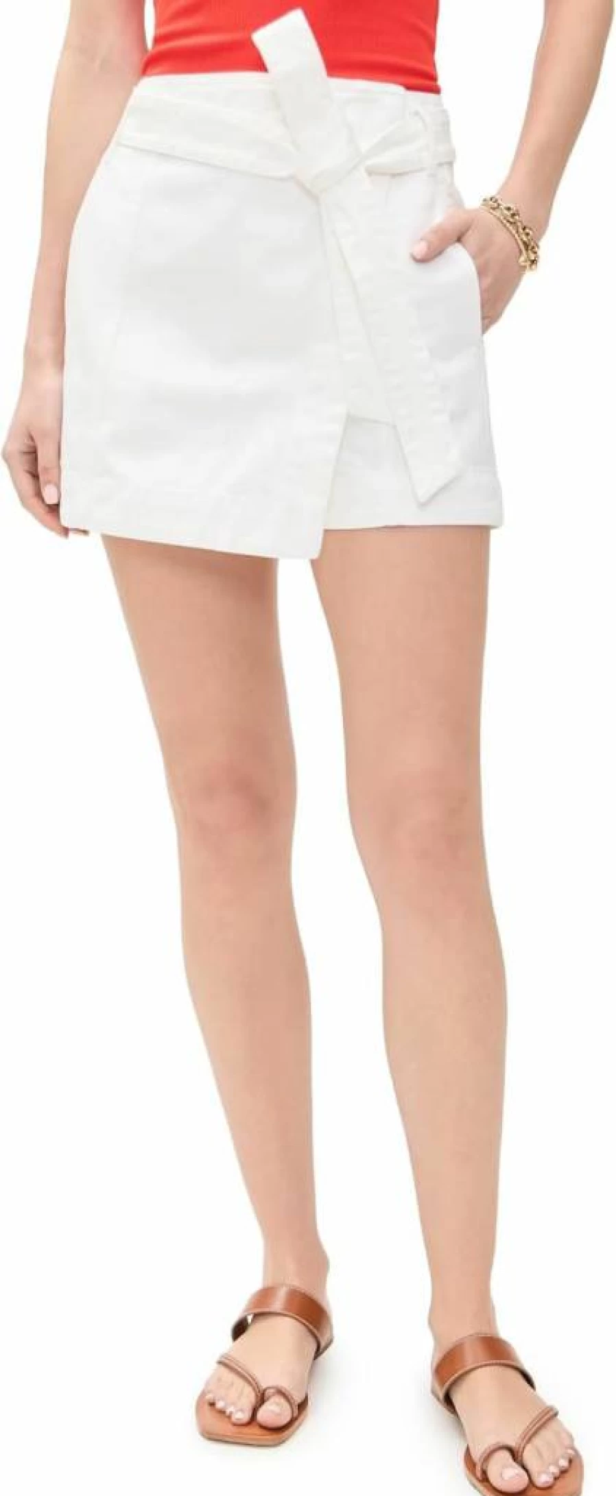 Veronica Beard Jean Women's Agee Denim Skort - Stylish Stretch Comfort Skirt Shorts for Women
