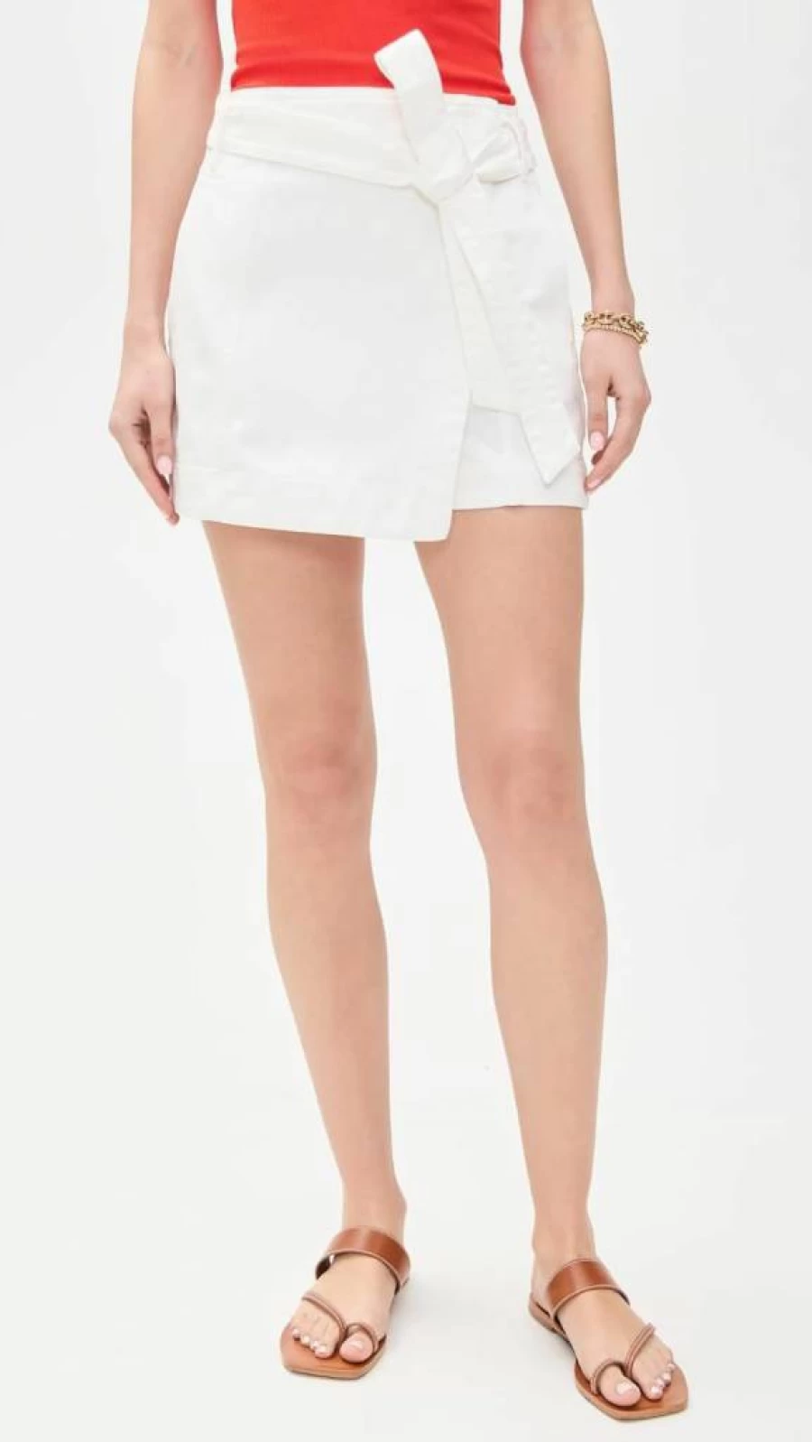Veronica Beard Jean Women's Agee Denim Skort - Stylish Stretch Comfort Skirt Shorts for Women