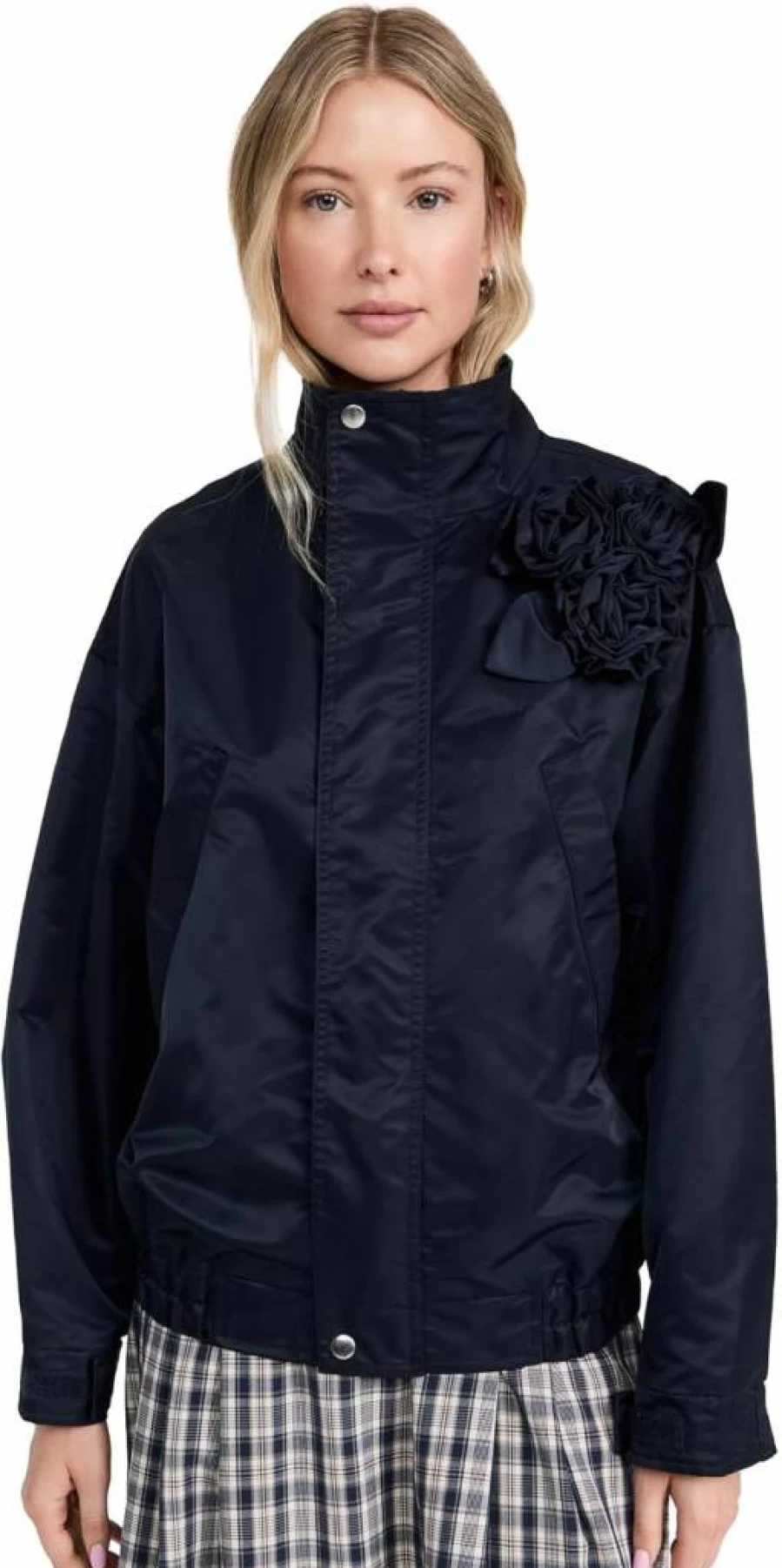 Sandy Liang Women's Carlton Jacket - Classic Stylish Outerwear for Fashion-Forward Trends
