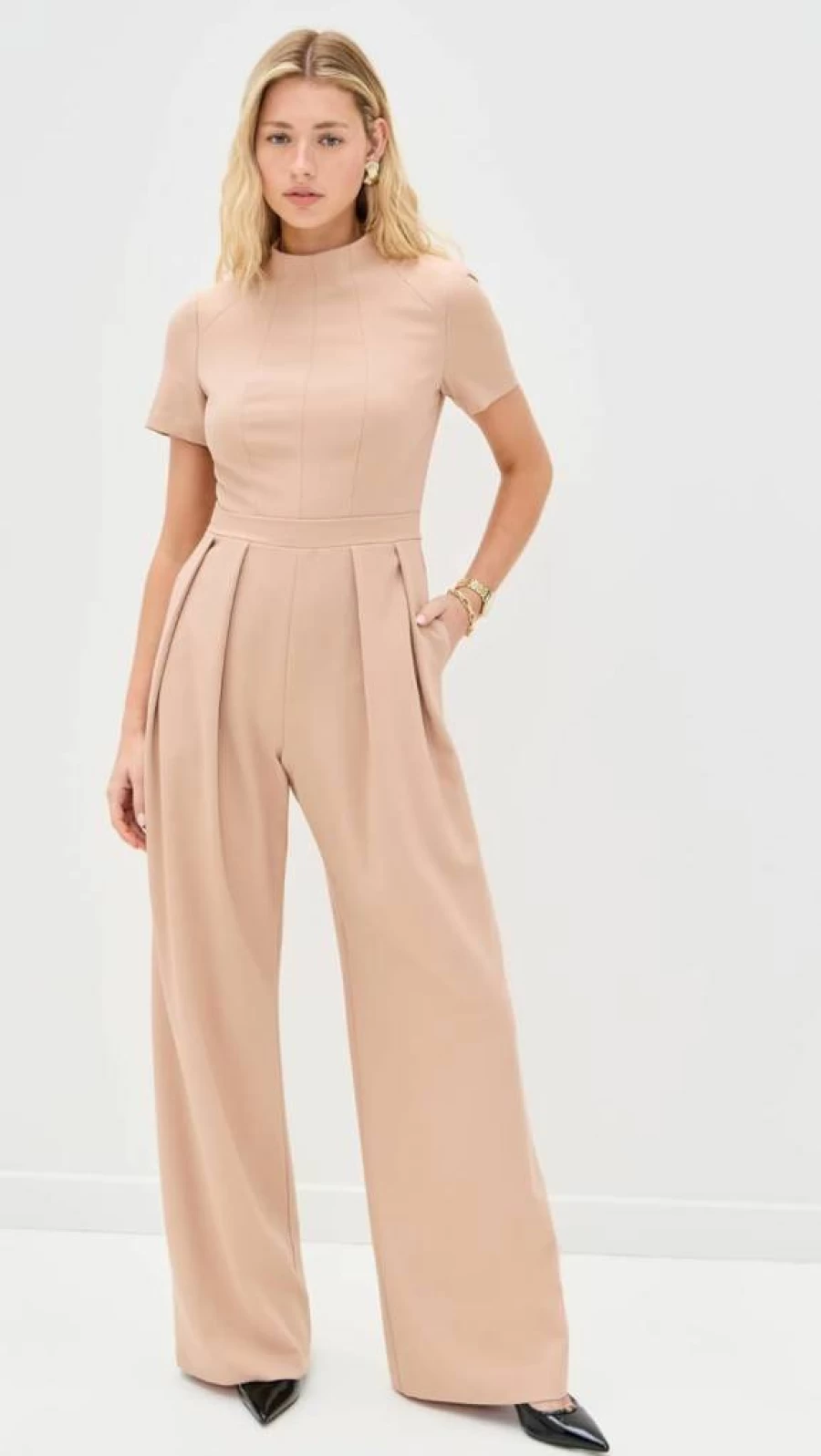 Black Halo Mayra Women's Jumpsuit - Elegant One-Piece Romper for Chic Style