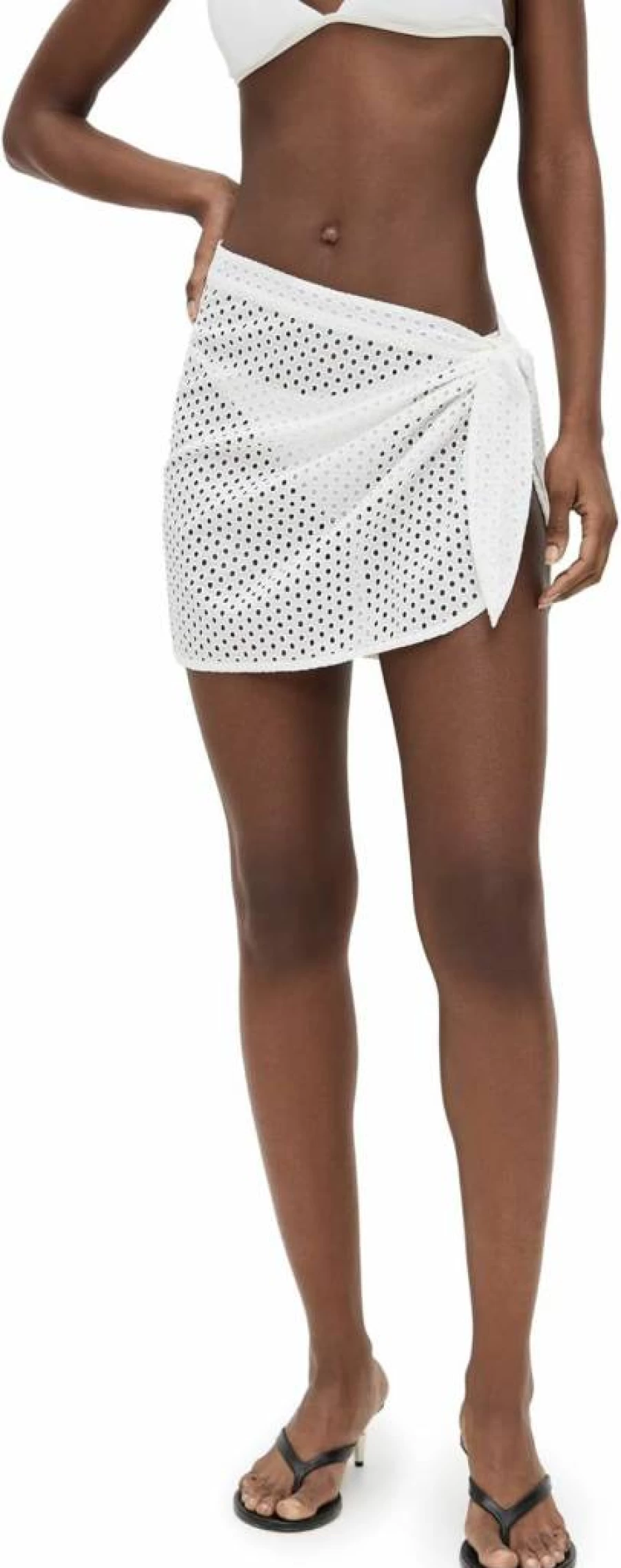 Solid & Striped Women's Mini Pareo Cover-Up - Stylish Beach Wrap & Swimwear Cover-Up