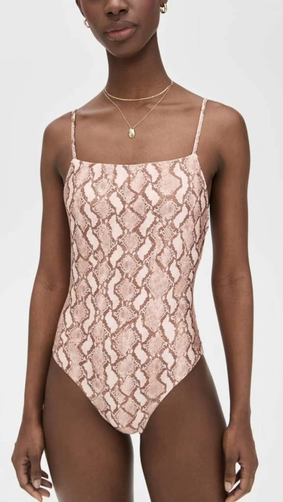 MINKPINK Women's Koa Scoop Back One Piece Swimsuit - Stylish Scoop Neck One-Piece Bathing Suit