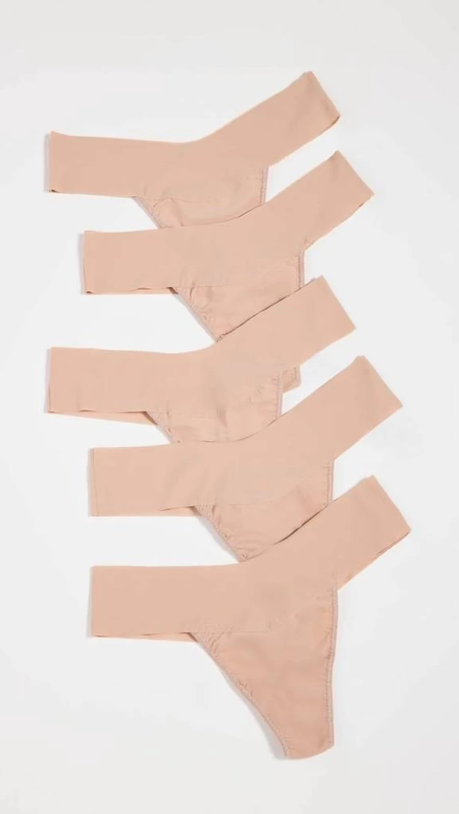 Hanky Panky Women's Breathe Natural Cotton Thong 5-Pack - Soft Comfortable Underwear Multipack