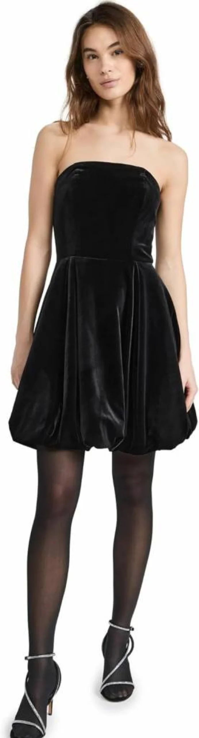 Shoshanna Women's Strapless Lunar Party Dress with Bubble Hem for Elegant Evening Wear