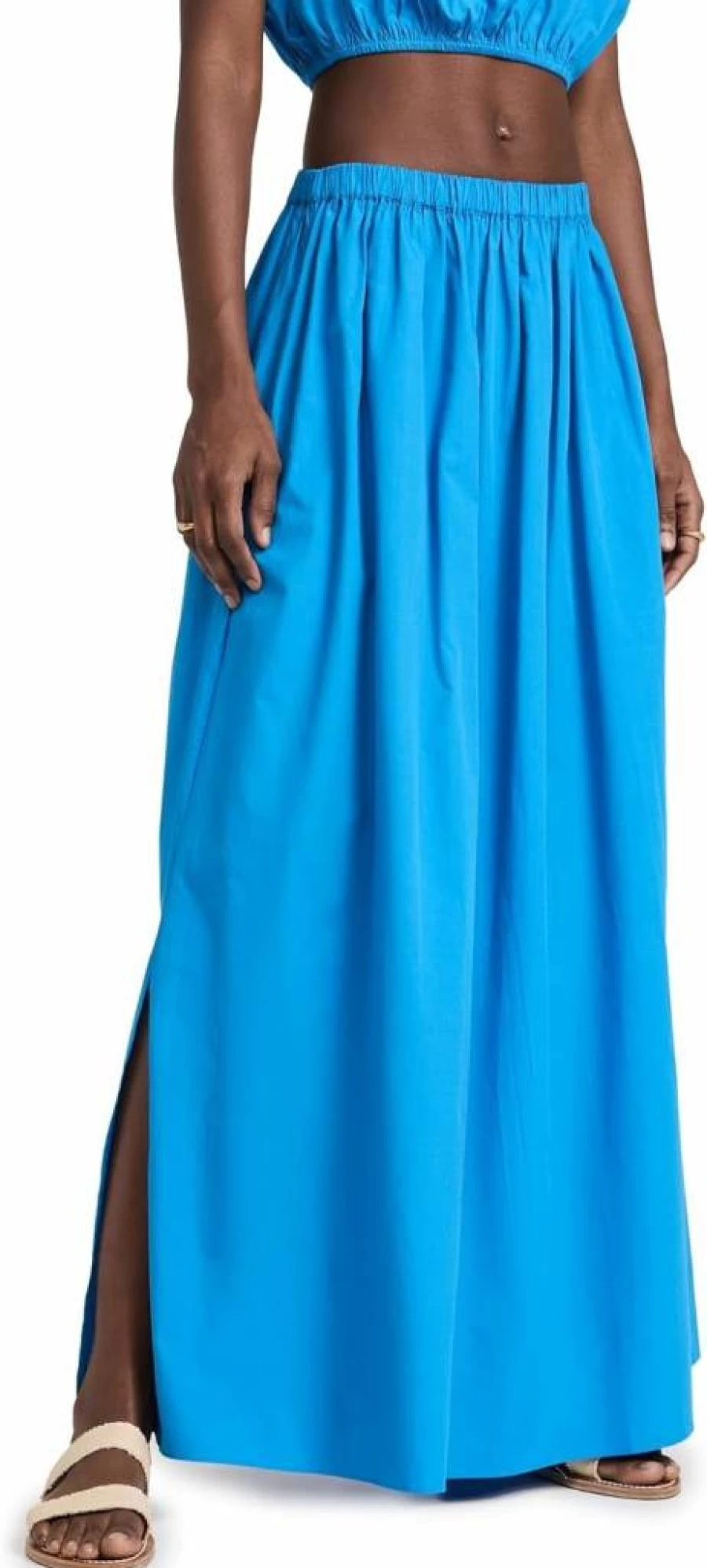 Playa Lucila Women's Flowy Maxi Skirt - Elegant Long Boho Skirt for Summer