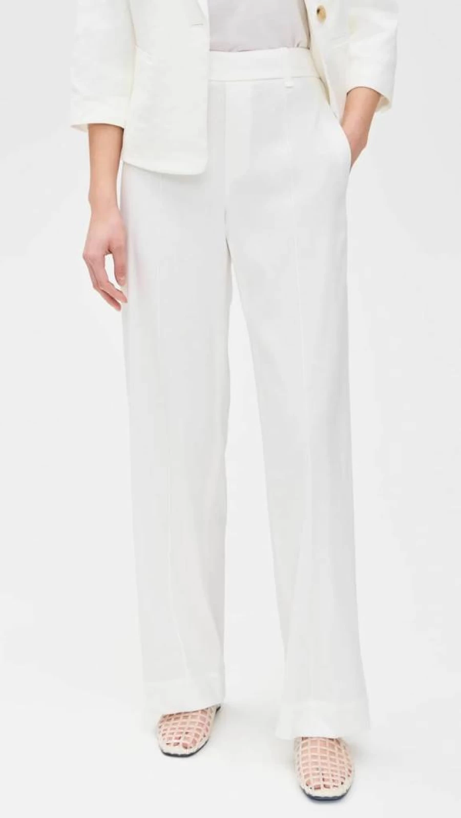 Vince Women's High-Rise Linen Pull-On Pants - Comfortable & Stylish Casual Trousers