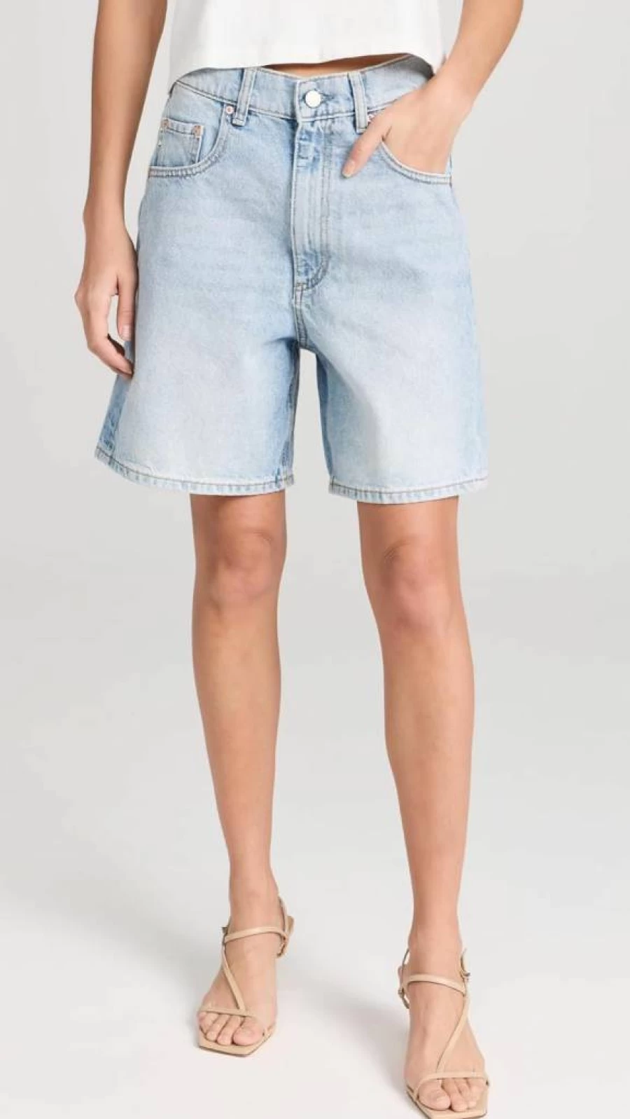 DL1961 Women's Taylor Ultra High Rise 7-Inch Denim Shorts | Stretch Comfort Fit | Premium Jeans Shorts