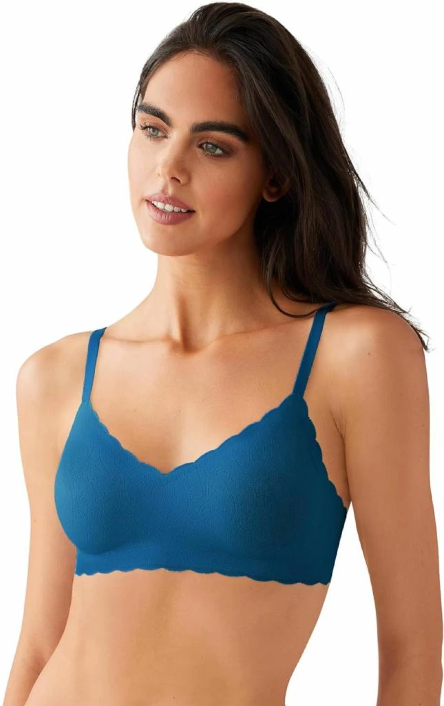 B.Tempt'd Women's B.Wow'd Wireless Lace Bra - Comfortable Wirefree Support