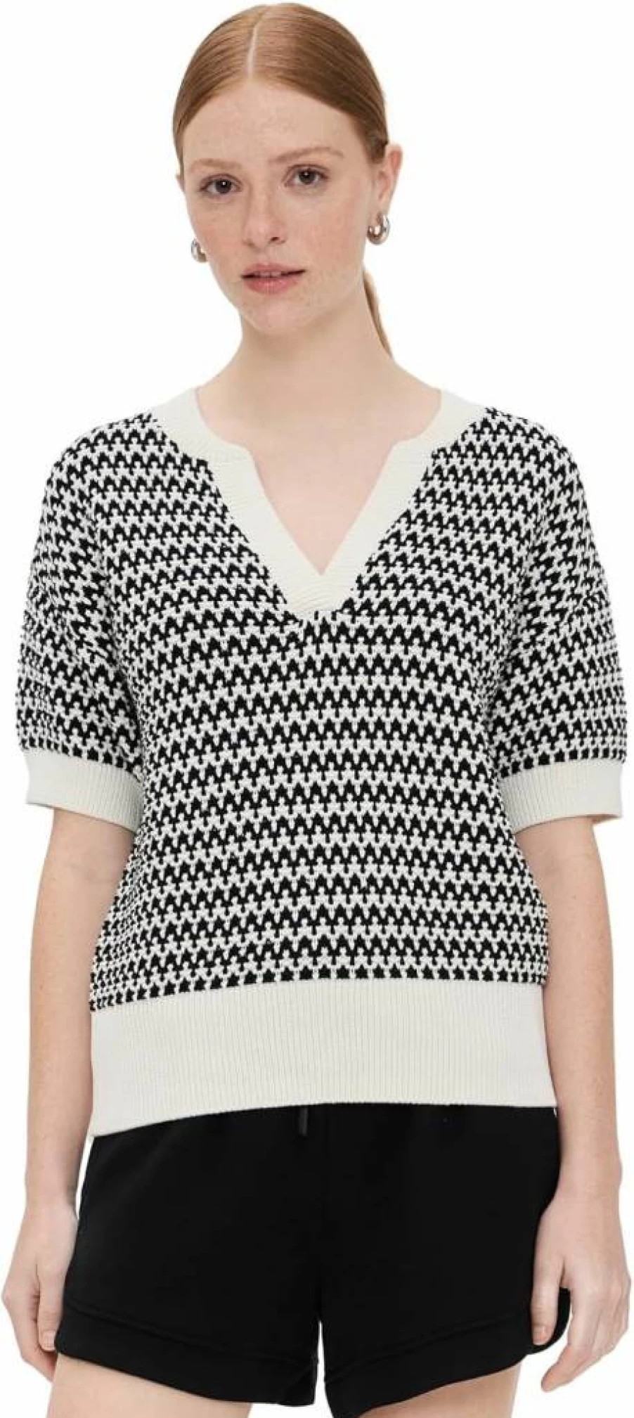 Varley Women's Dora Knit Top - Soft Casual Stretchable Comfortable T-Shirt