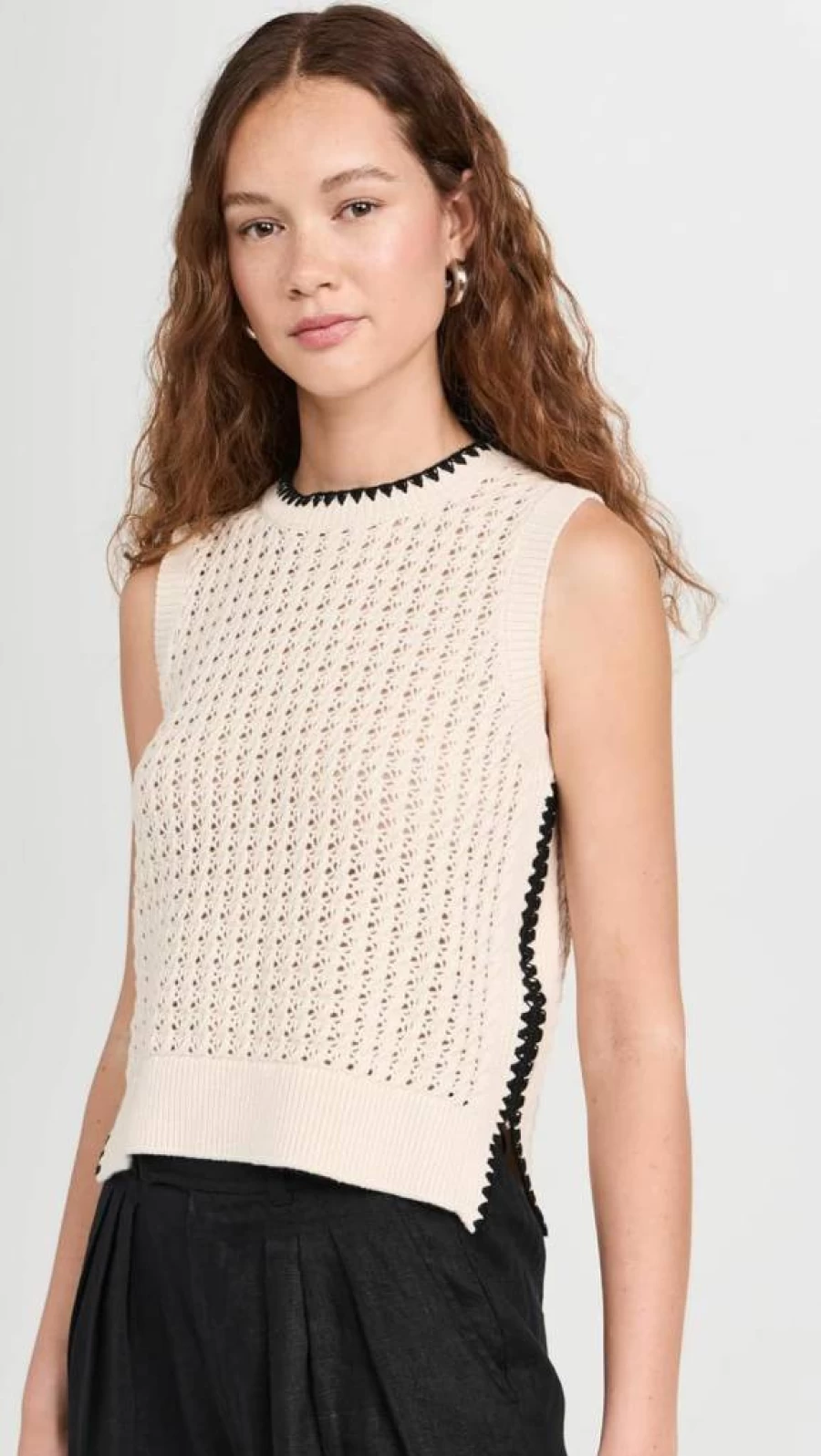 Varley Women's Delaney Knit Vest - Soft Casual Pullover Sweater Vest for Women