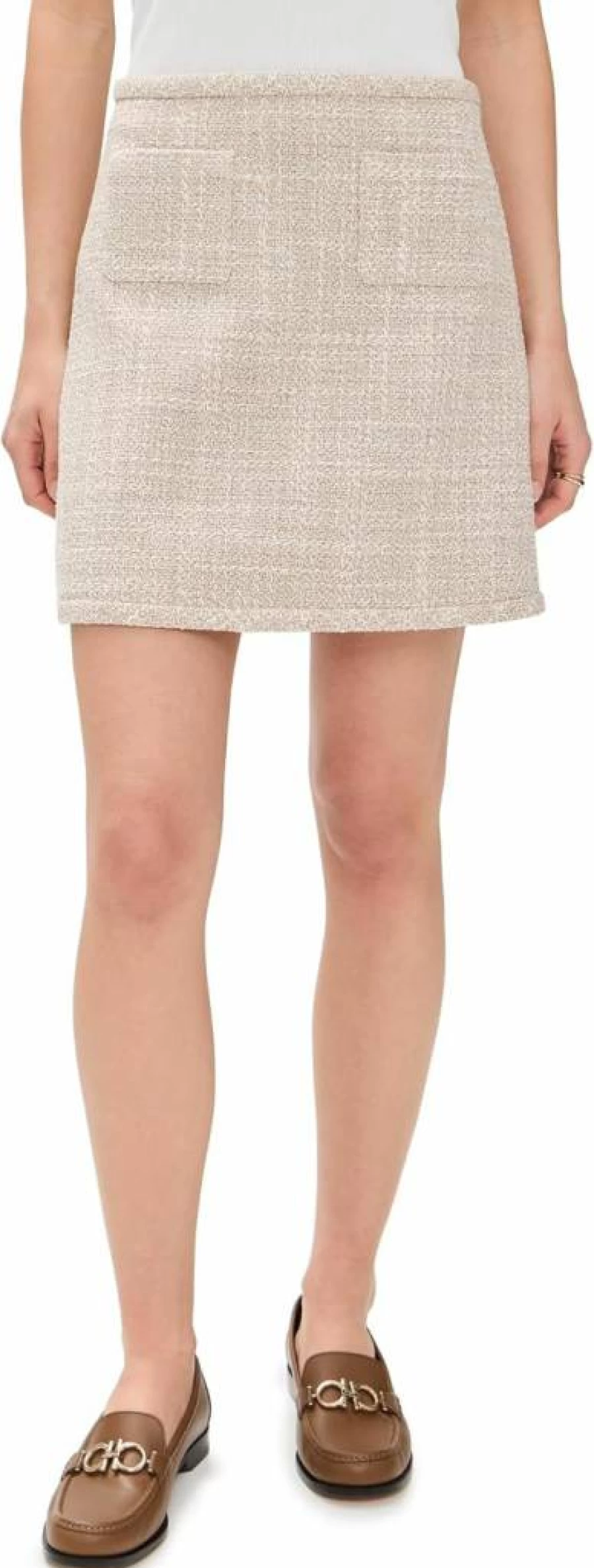 Theory Women's High-Waisted Mini Skirt - Stretch Binding Detail, Slim Fit, Office to Evening Wear