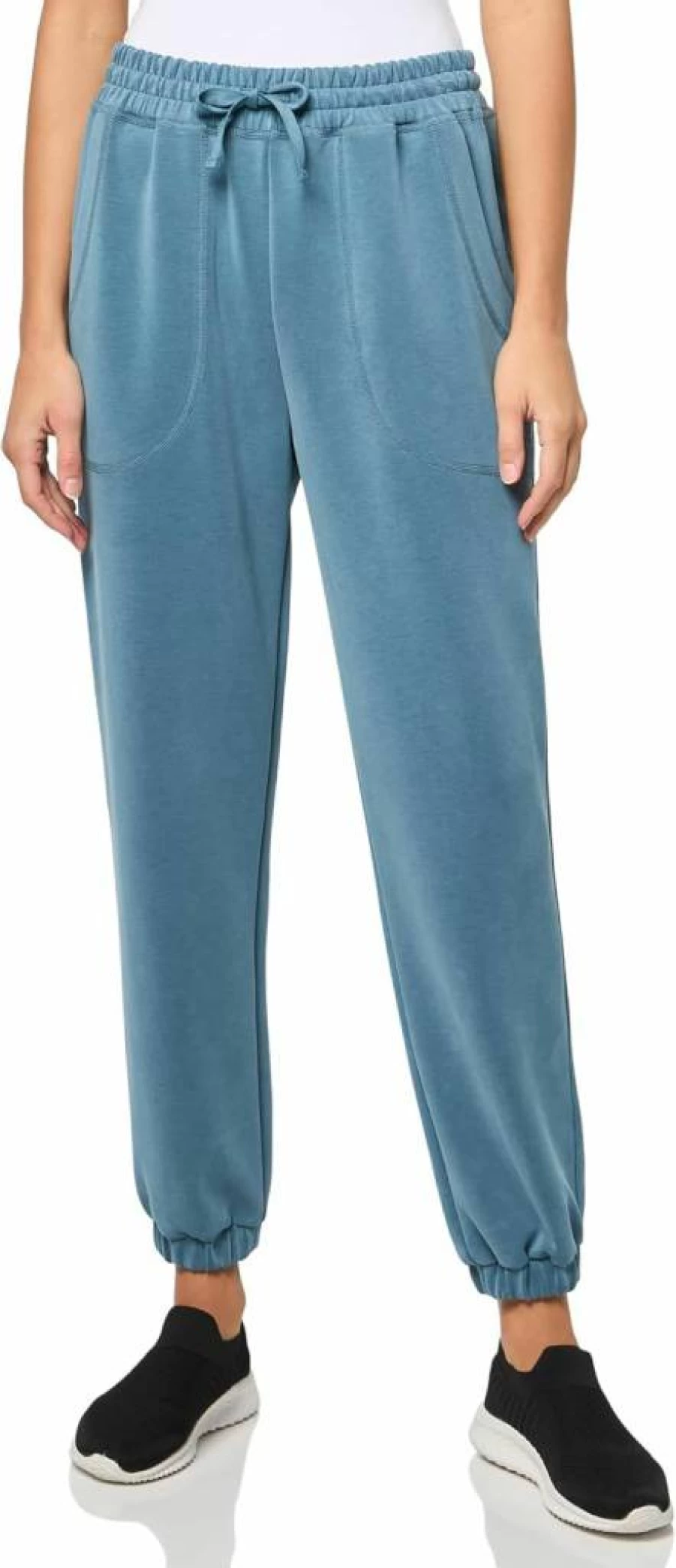 Sweaty Betty Women's High-Waisted Sand Wash Tapered Trousers with Cuffed Hem