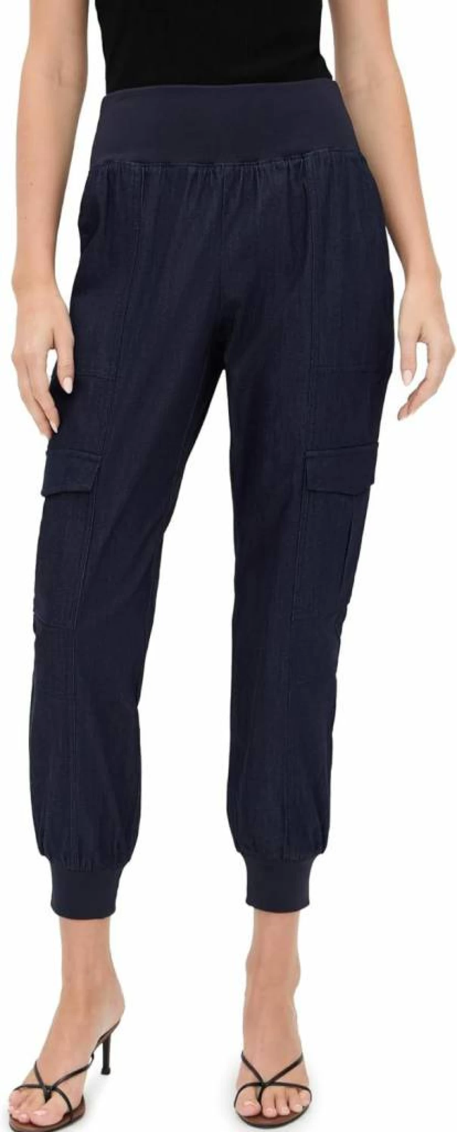Cinq a Sept Women's Giles High-Rise Distressed Denim Pants - Vintage Blue Stretch Jeans