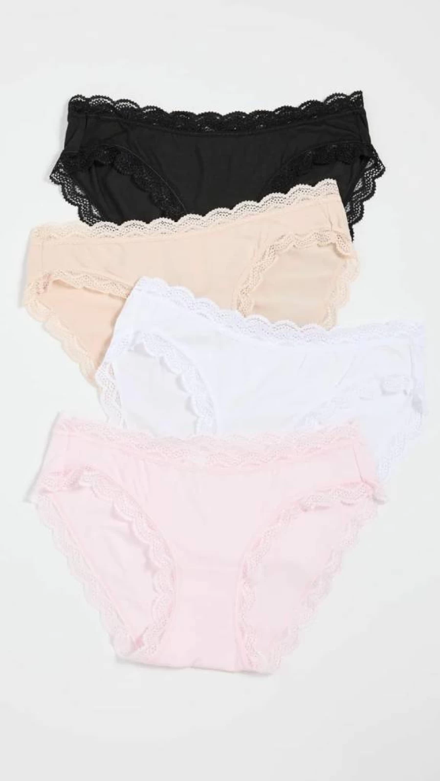 Stripe & Stare Women's Cotton Sand Knickers 4-Pack - Comfortable Everyday Essentials Underwear