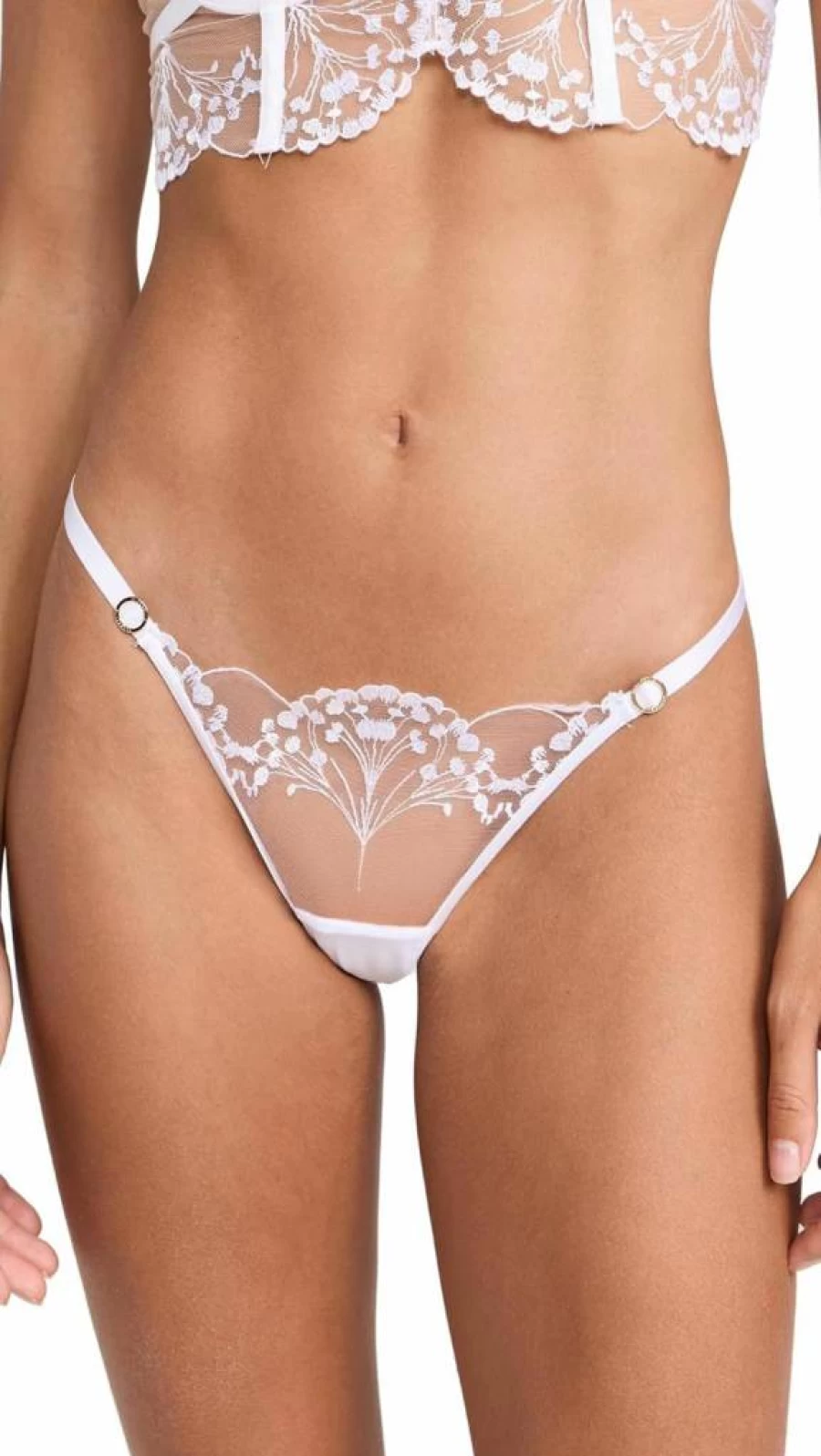Bluebella Women's Marisa Lace Thong - Sexy High Waist Panties for Women