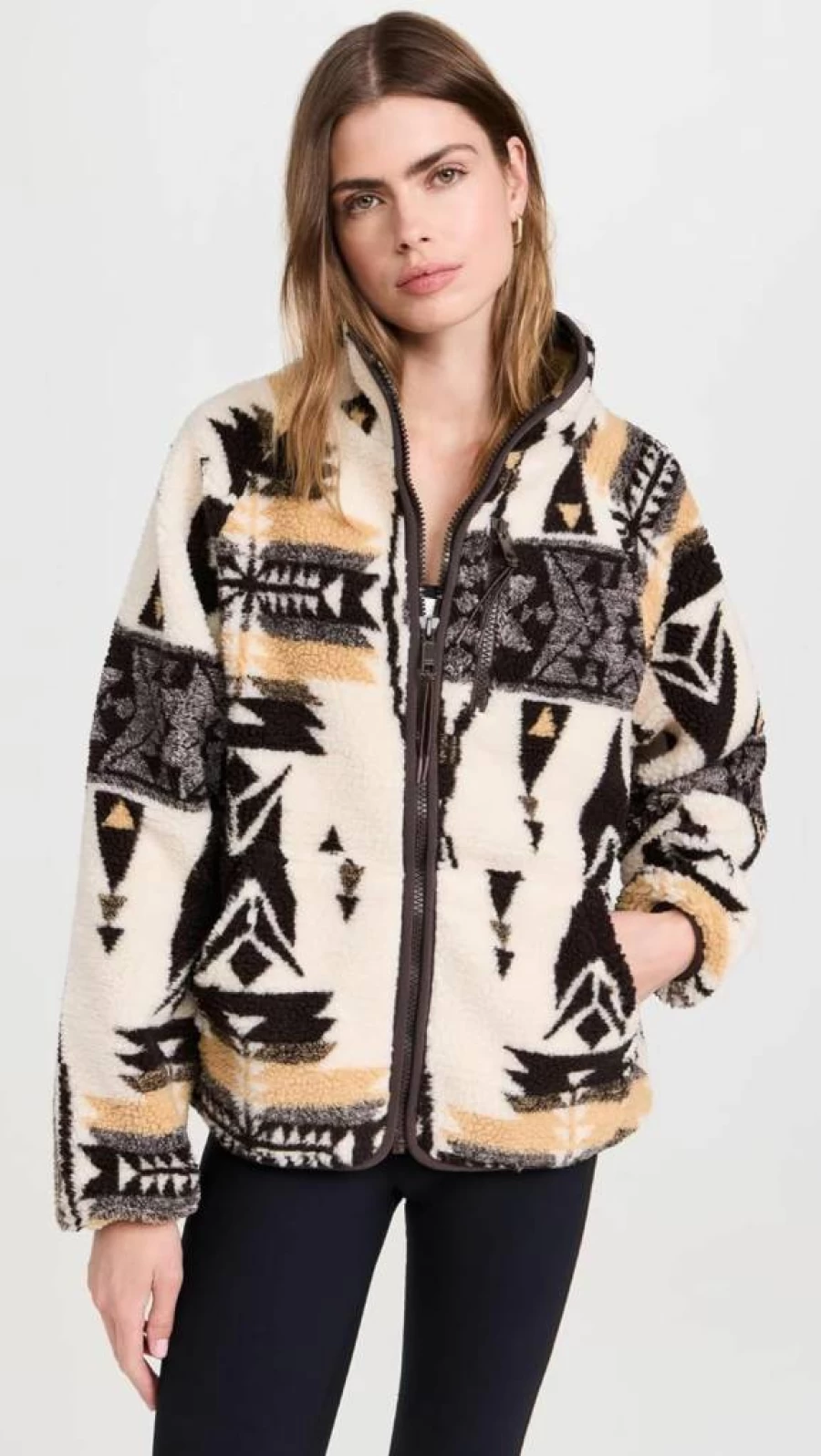 The Upside Women's Harlow Zip-Through Jacket – Lightweight Stylish Outerwear