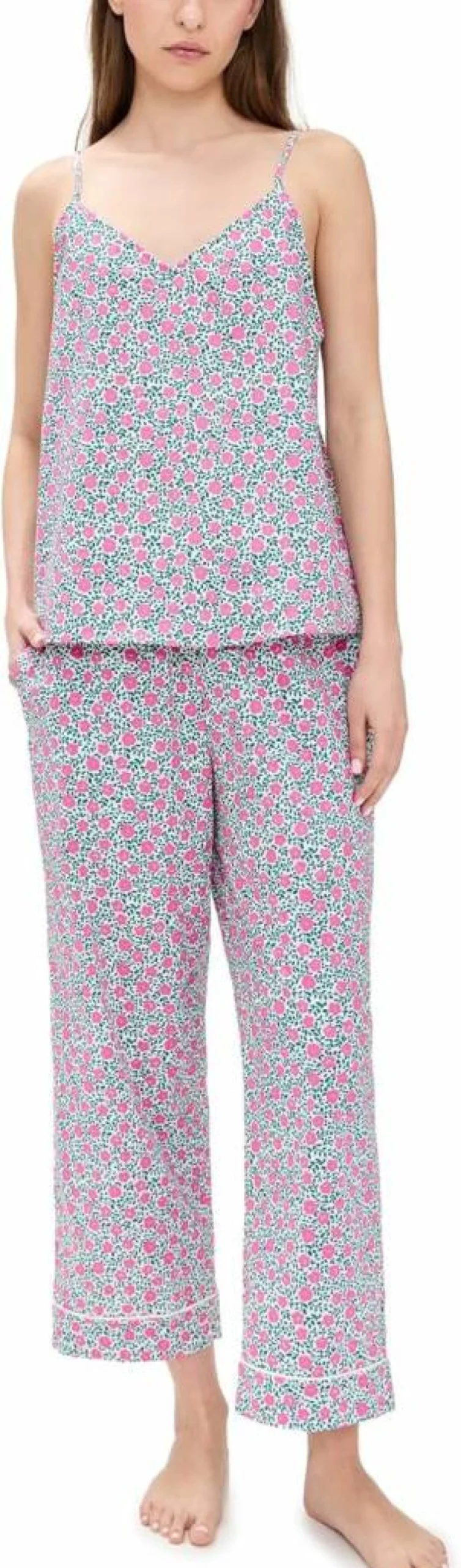 BedHead Pajamas Women's Cotton Poplin Cami & Shorts Pajama Set - Breathable Woven Sleepwear