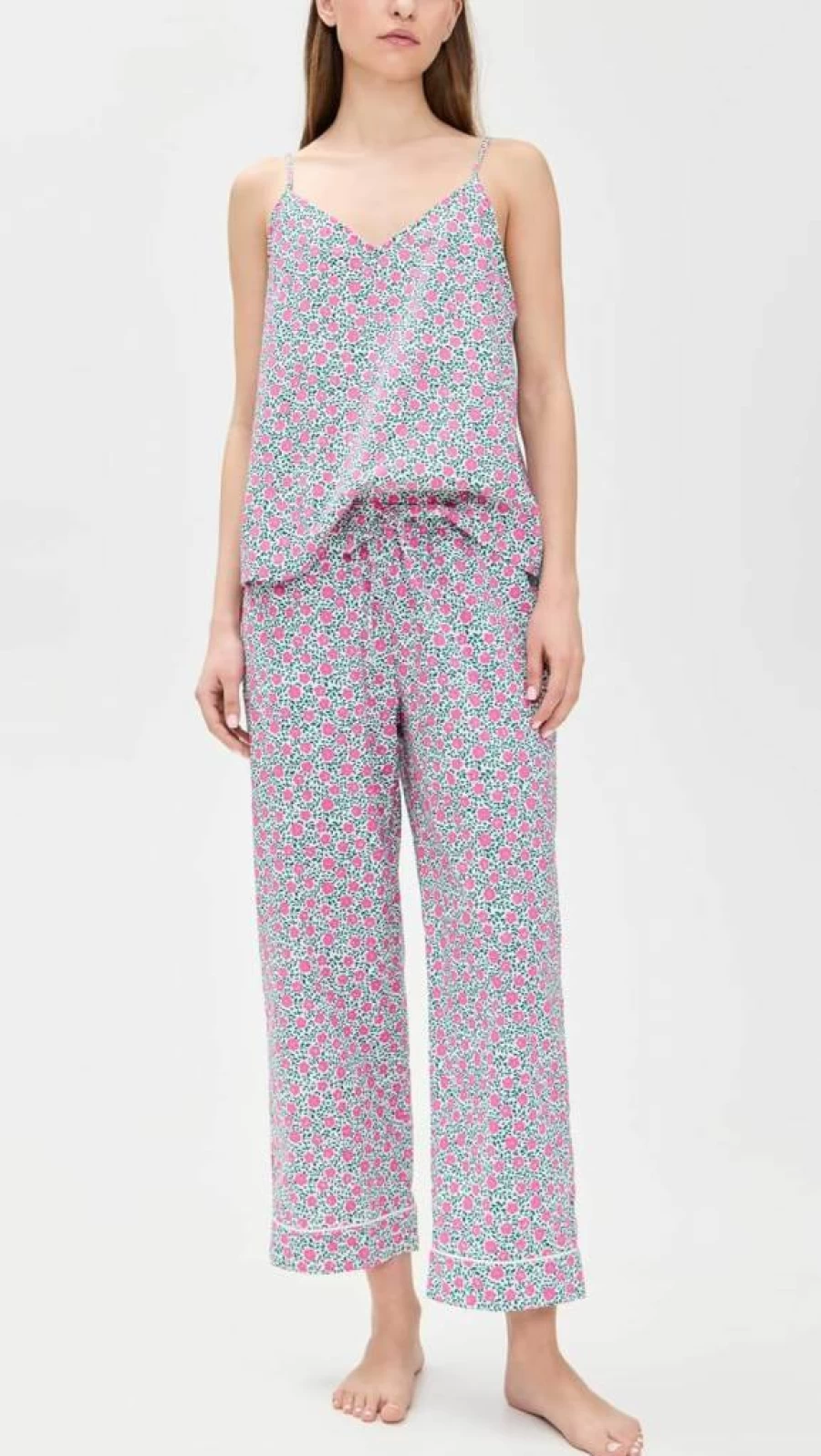 BedHead Pajamas Women's Cotton Poplin Cami & Shorts Pajama Set - Breathable Woven Sleepwear